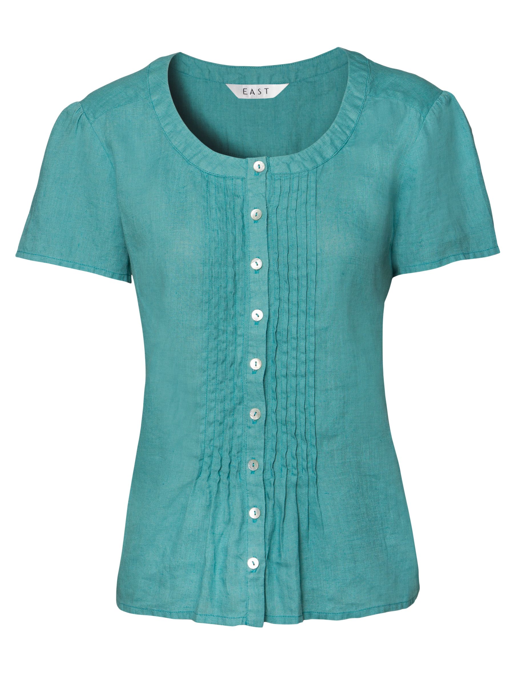 East Leeds Linen Blouse, Celadon