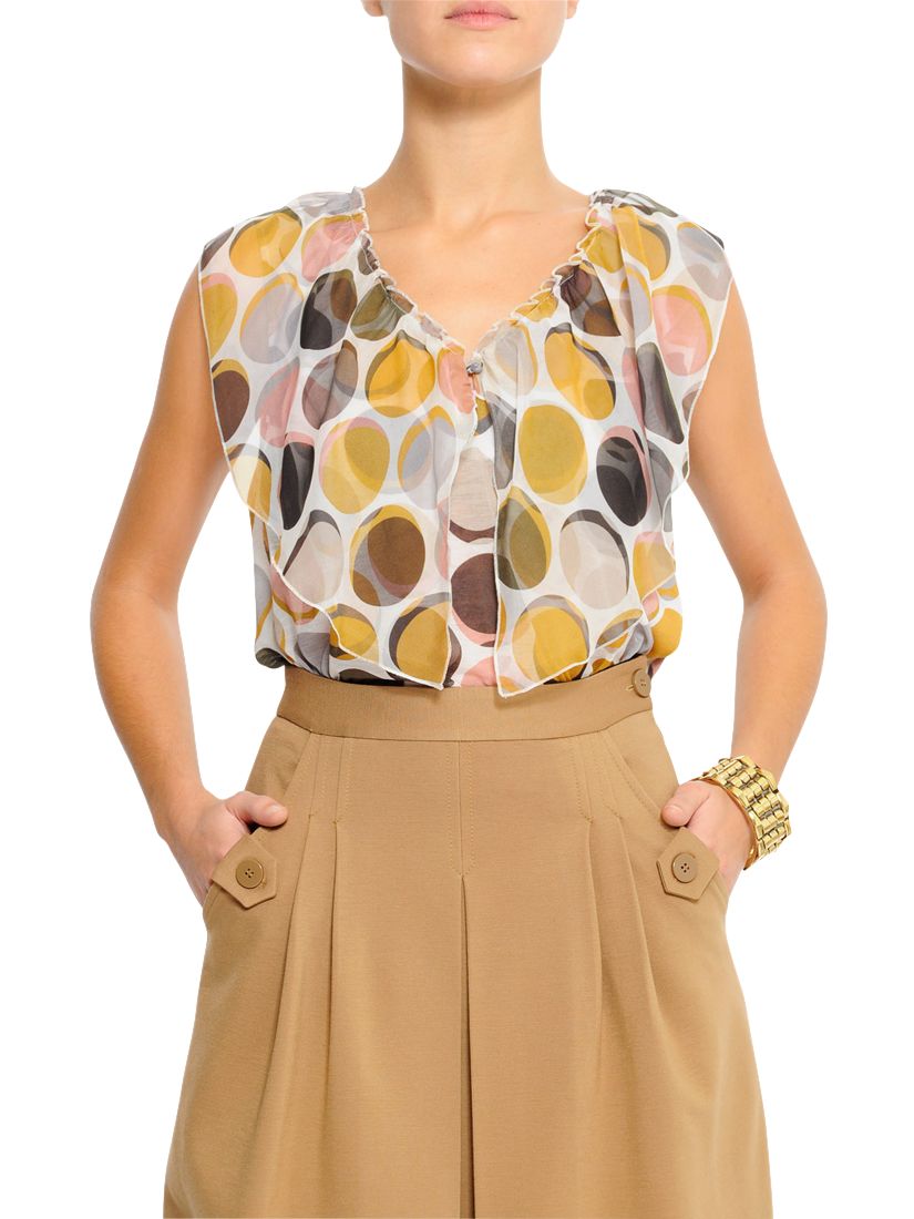 Lulu Sleeveless Blouse, Curry