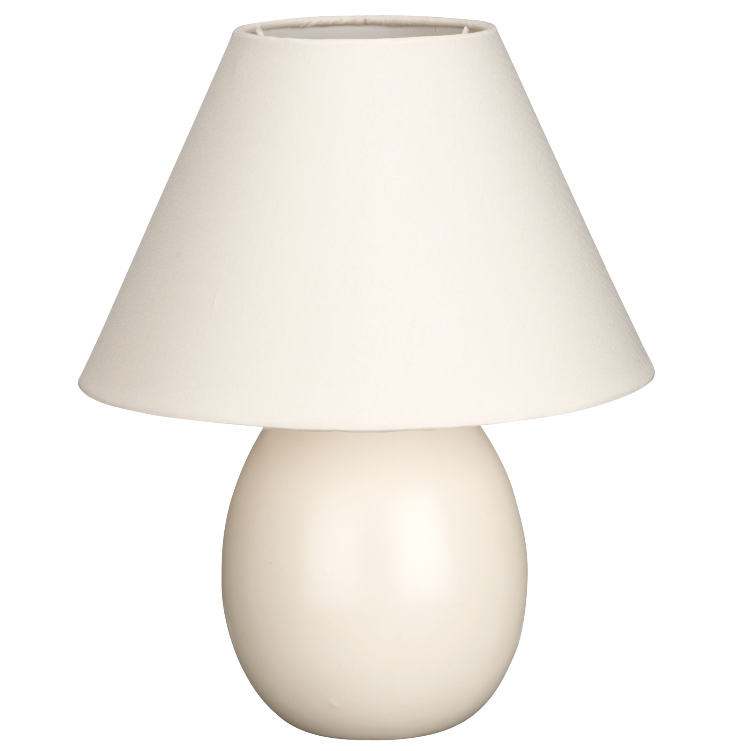 John Lewis Value Jon Table Lamp, Cream