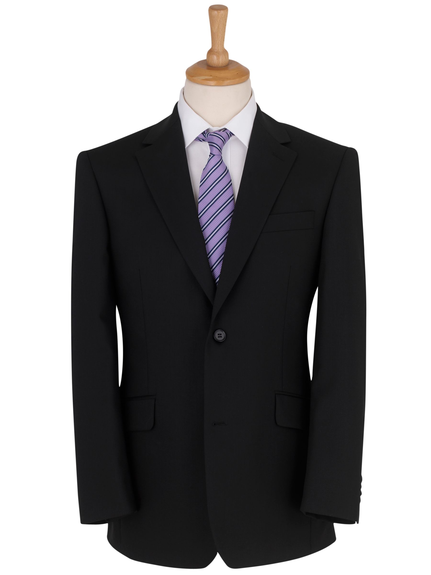 Daniel Hechter Plain Organic Wool Jacket, Black at John Lewis