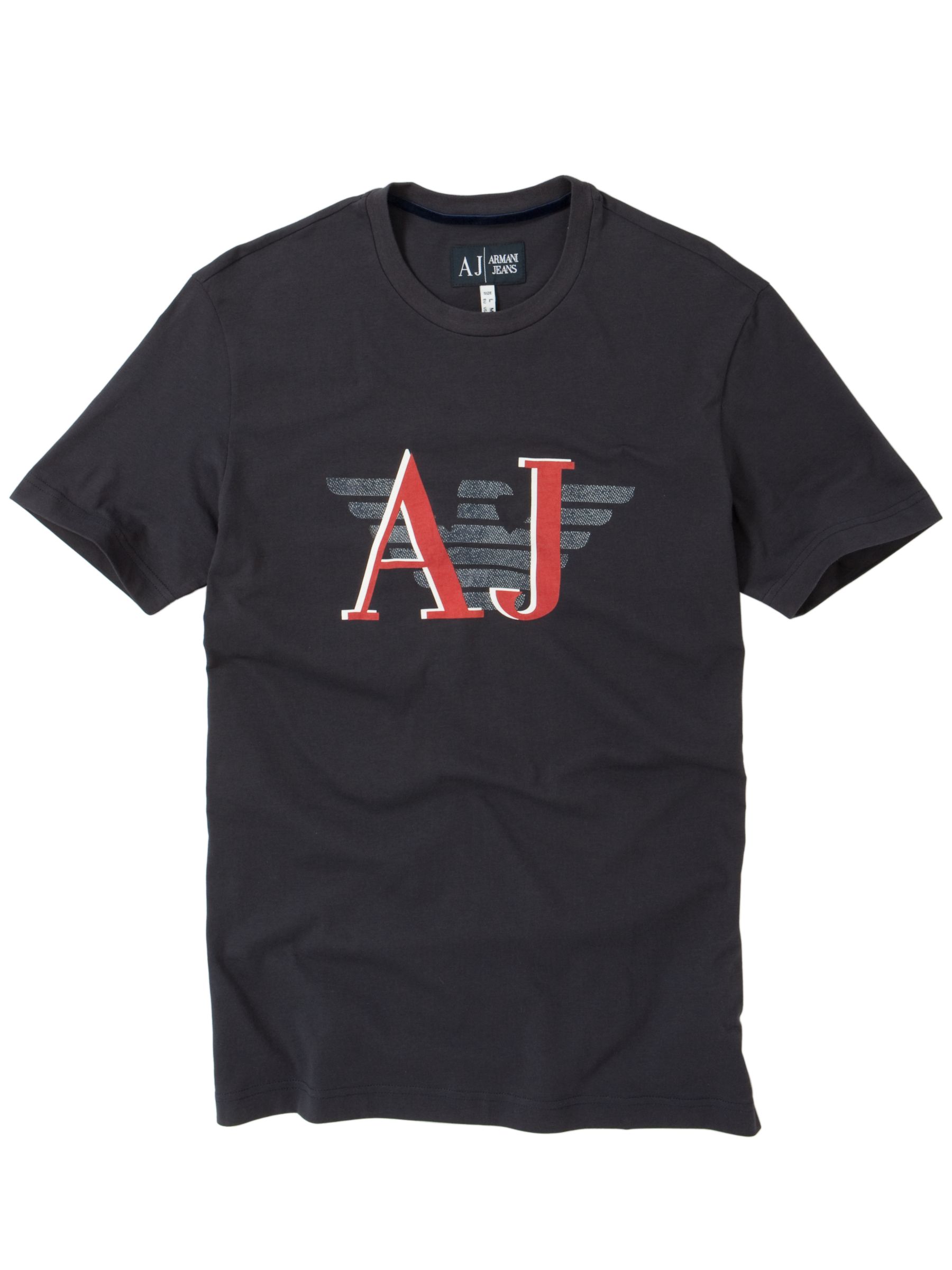 Large Logo Crew T-Shirt, Navy