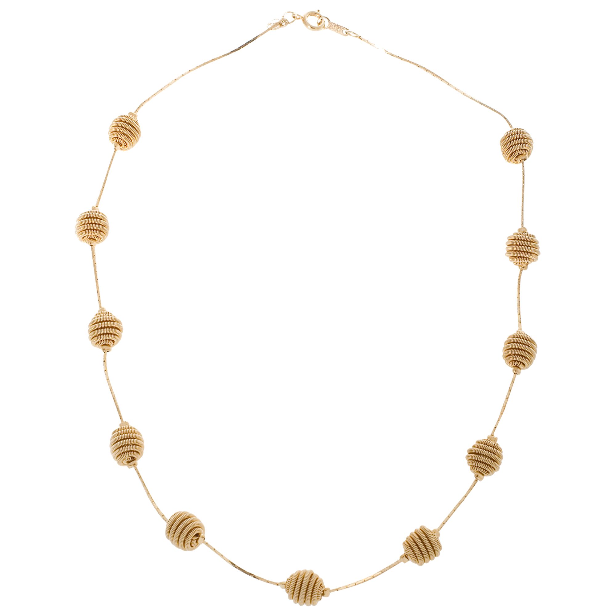 Monet Juted Gold Plated Necklace