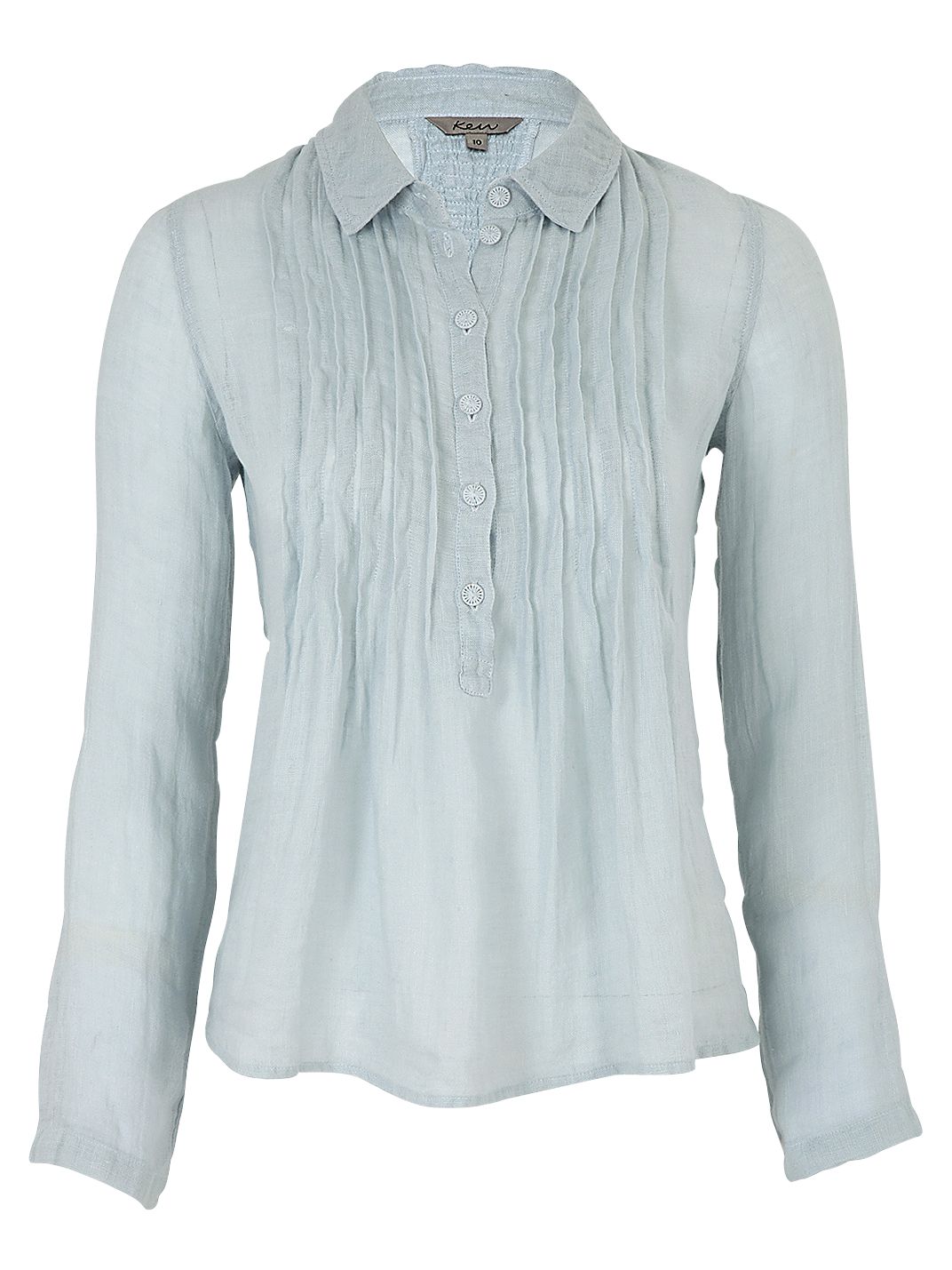 Pintuck Blouse, Ice