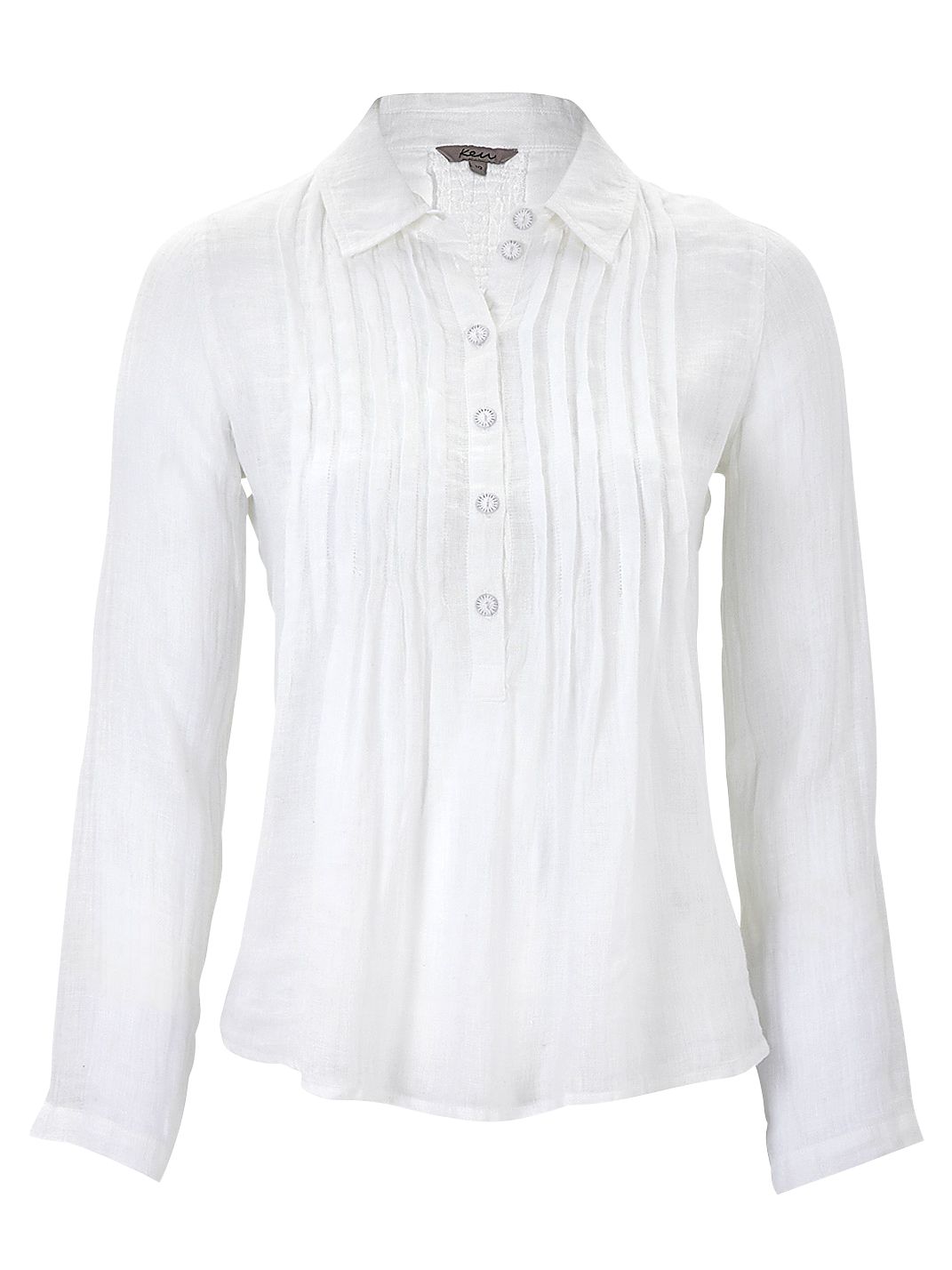 Pintuck Blouse, White