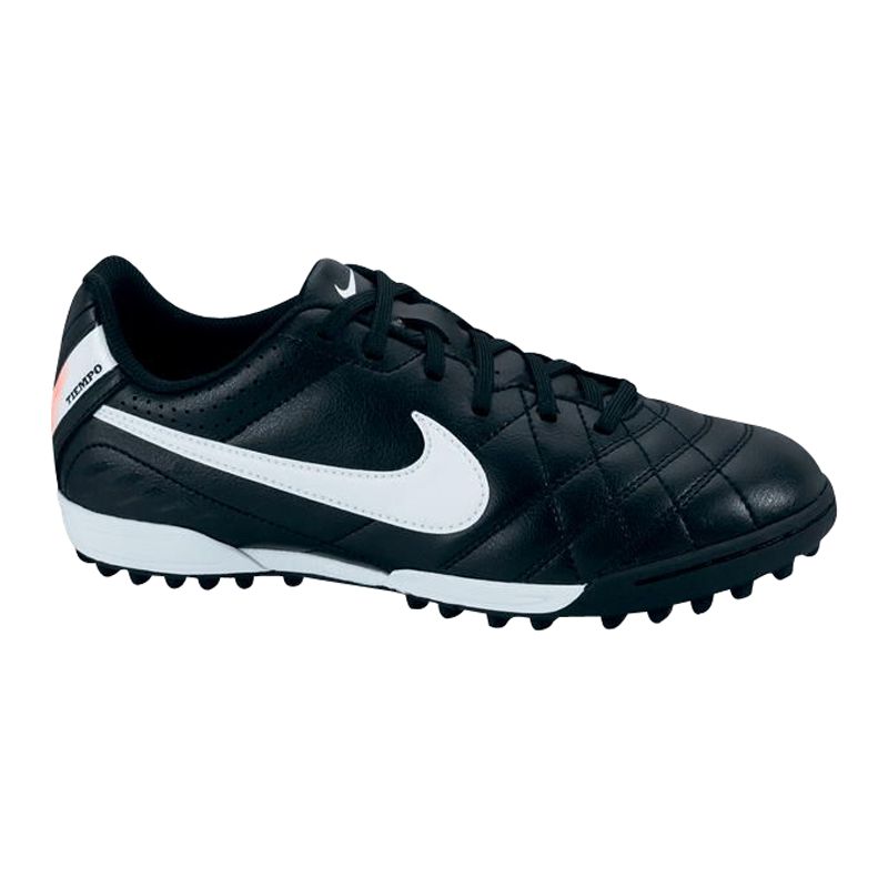 Nike JR Tiempo Natural TF Football Boots, Black
