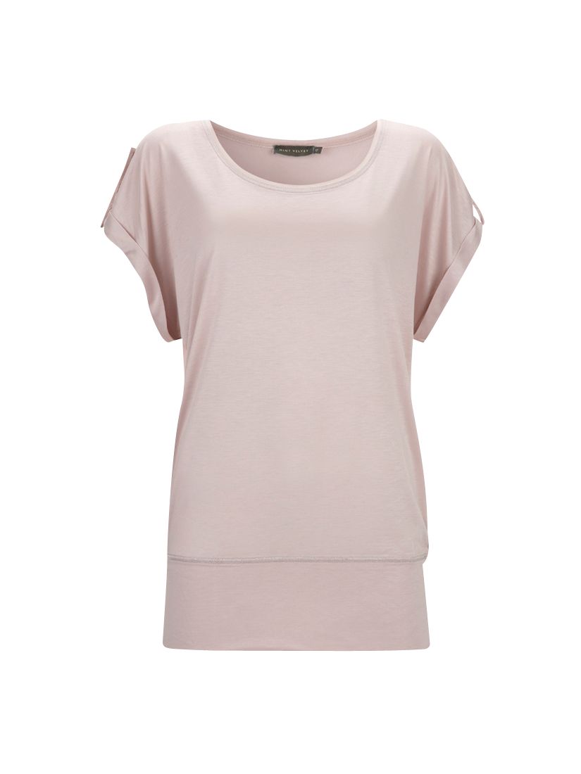 Mint Velvet Slouchy T-Shirt, Blush