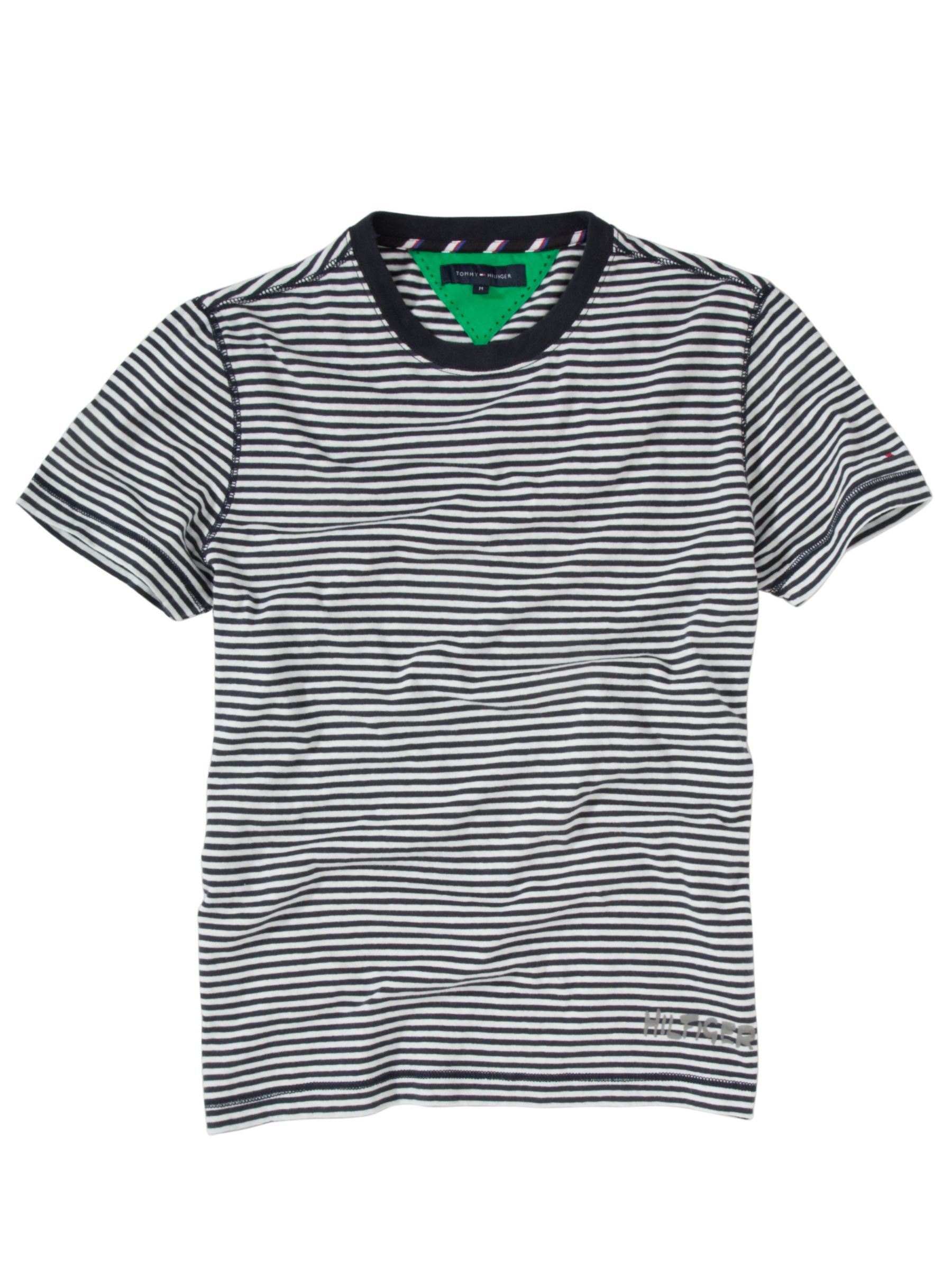 Thin Stripe T-Shirt, Navy