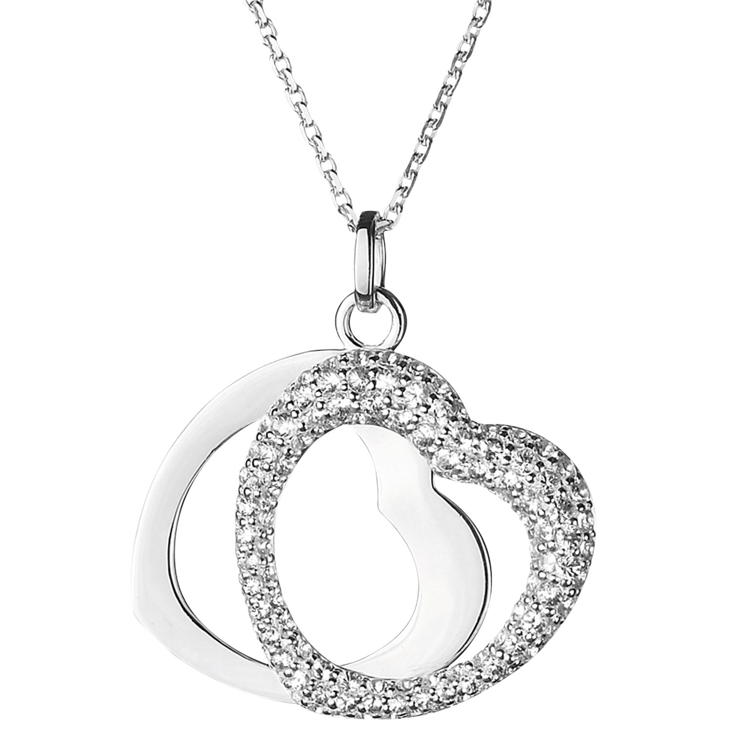 Links of London Love Note White Sapphire Pendant Necklace