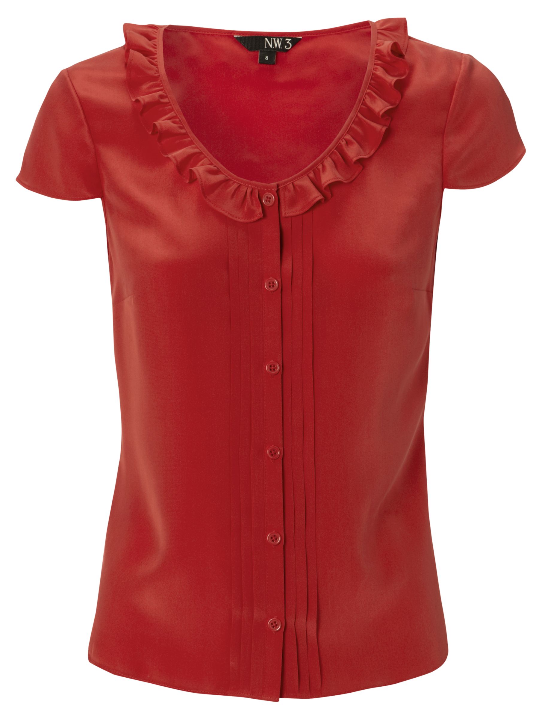NW3 Frill Blouse, Admiral Red