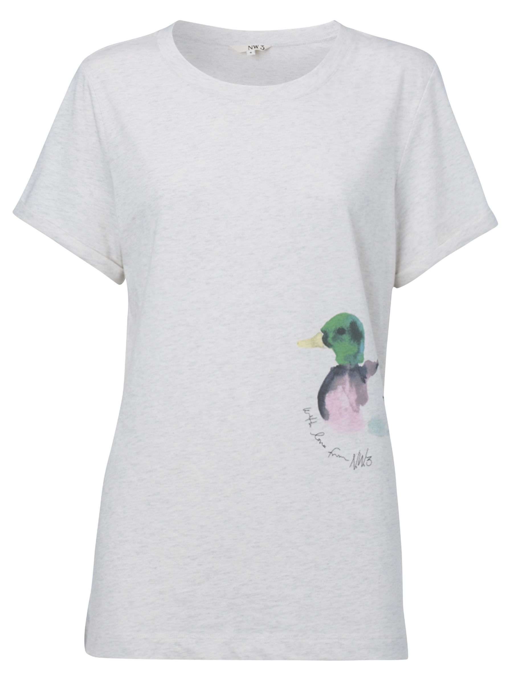 NW3 Duck Print T-Shirt, Pearl