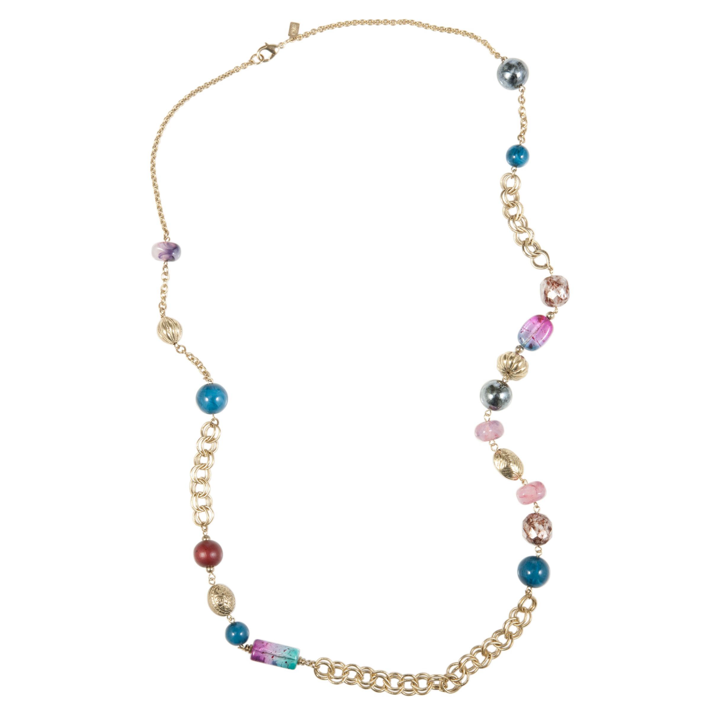1928 New York Natures Own Imitation Beaded Purple Blue Drop Necklace