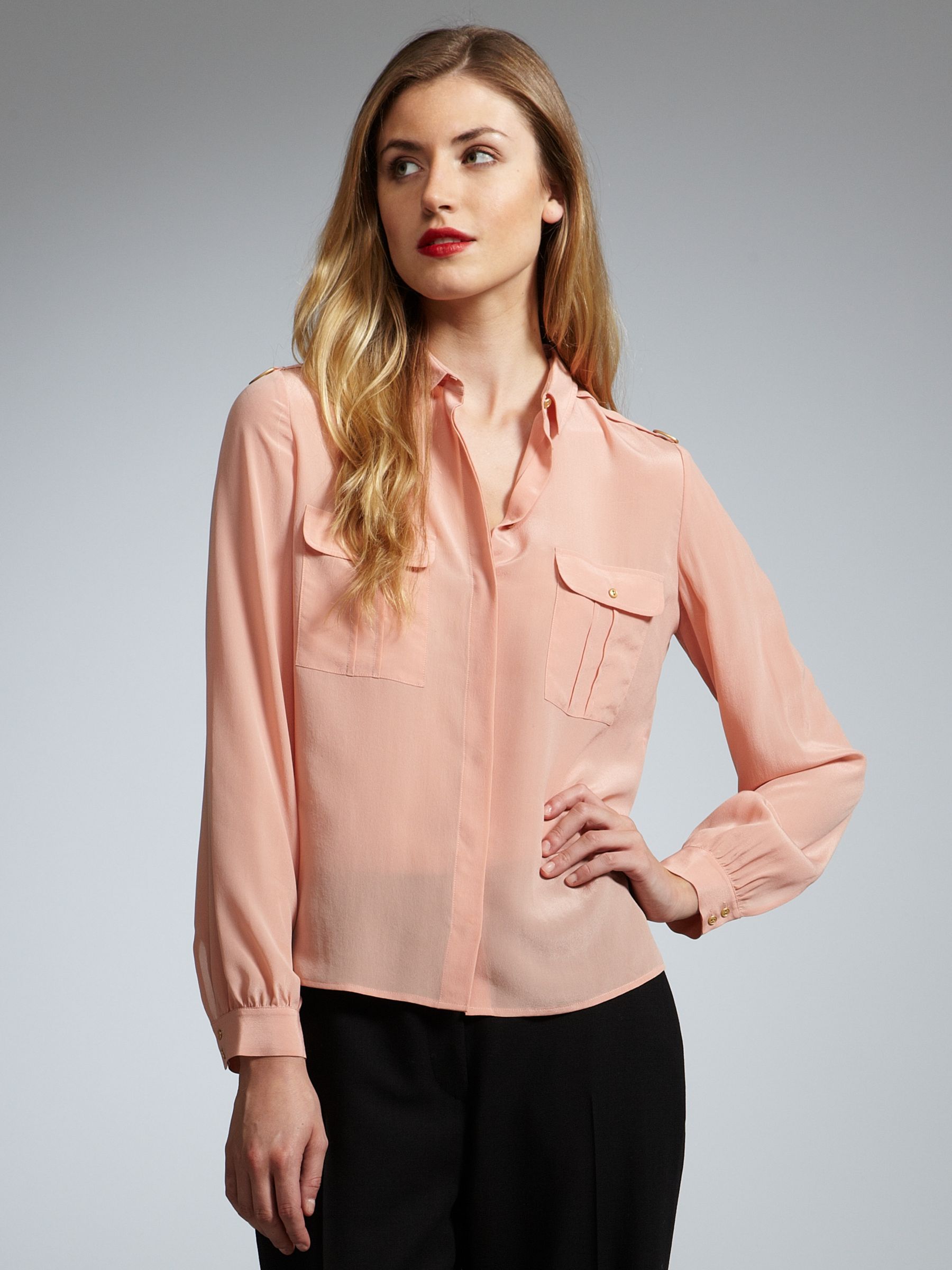Whistles D-Ring Blouse, Coral