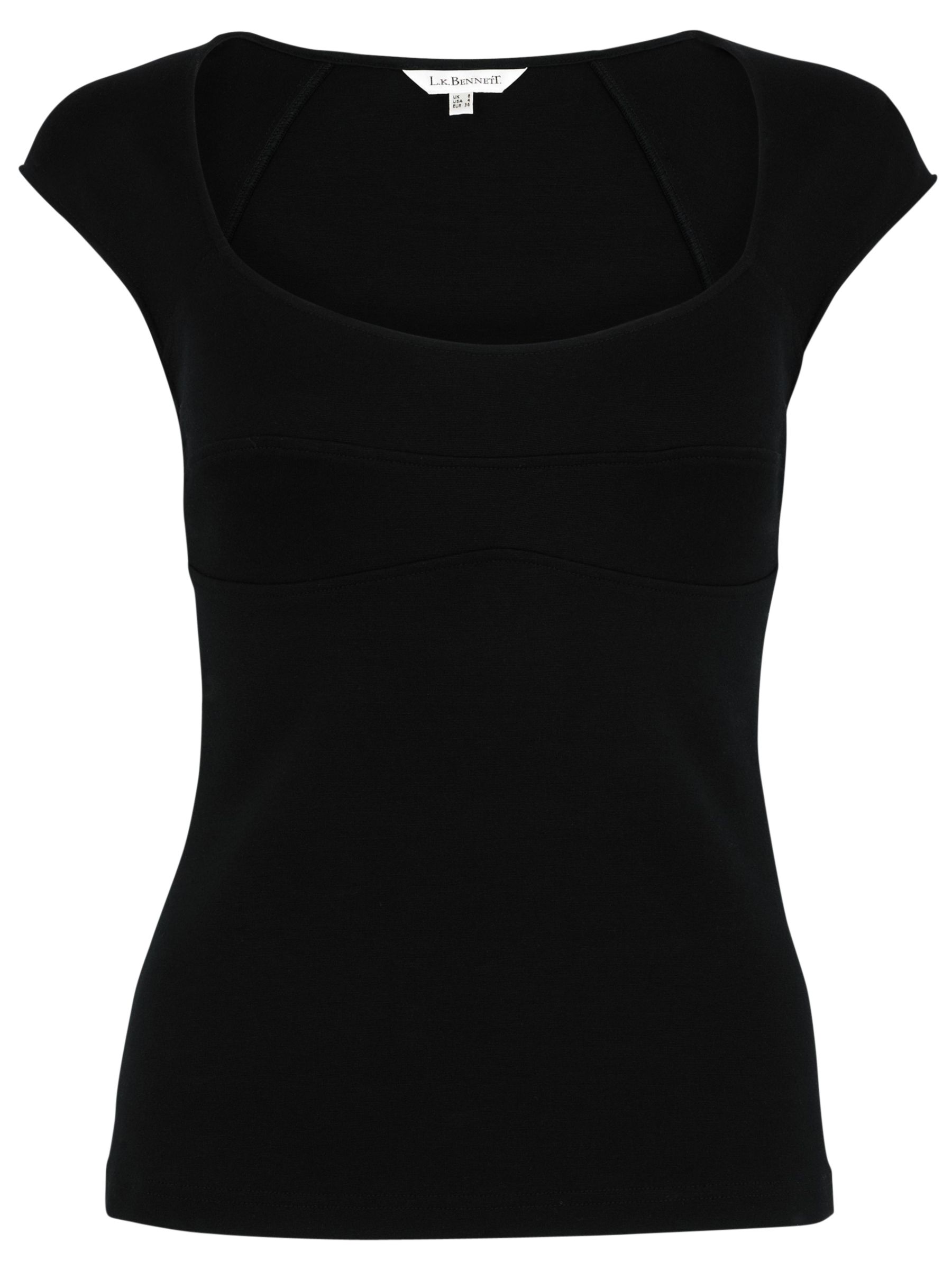 Zaro Panelled T-Shirt, Black