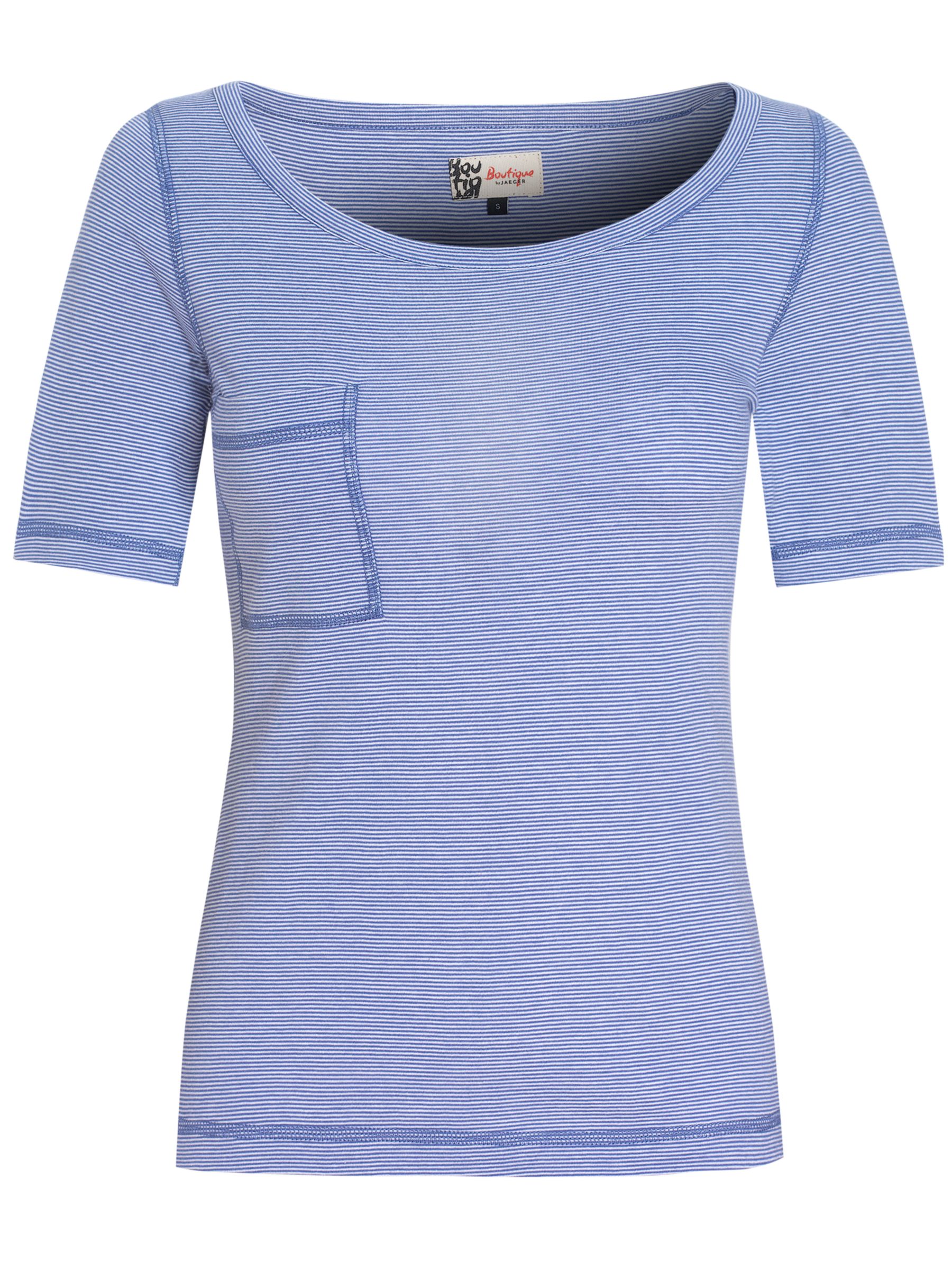 Boutique by Jaeger Mini Stripe T-Shirt, Blue