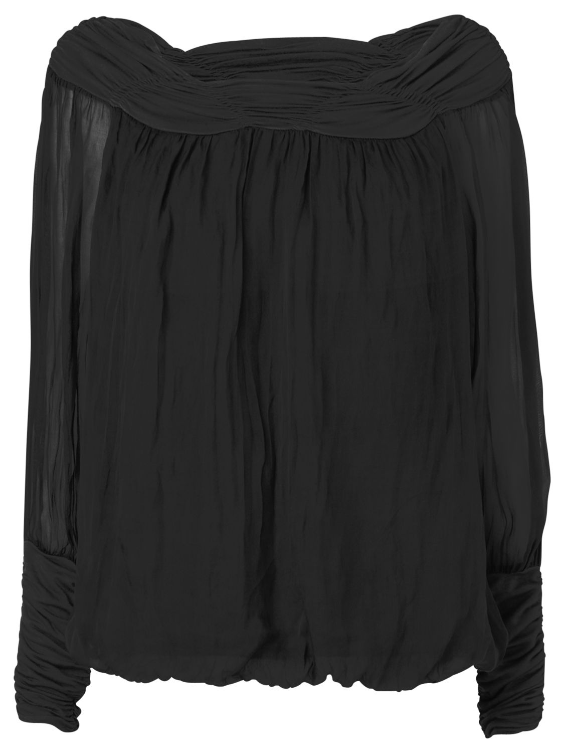 Phase Eight Gypsy Silk Blouse, Black