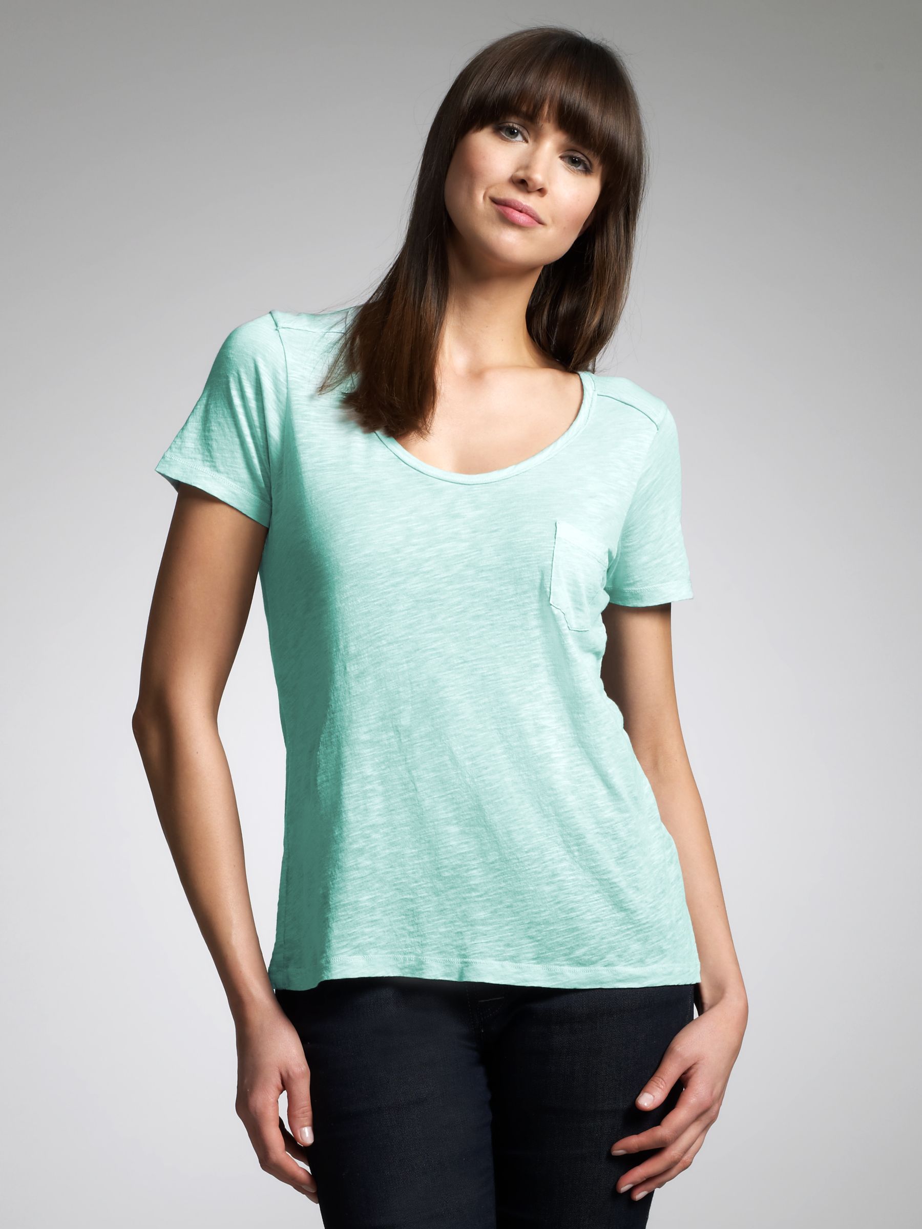 Freida Cotton T-Shirt, Pale blue