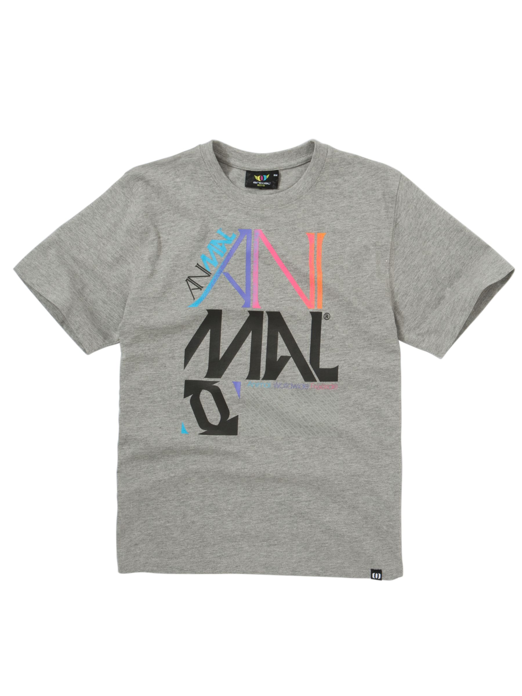Animal Logo T-Shirt, Grey