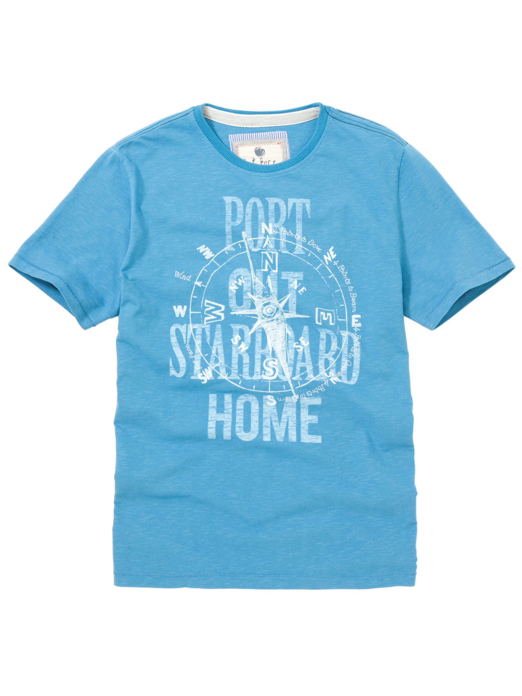 Fat Face Port Short Sleeve T-Shirt, Parisian Blue