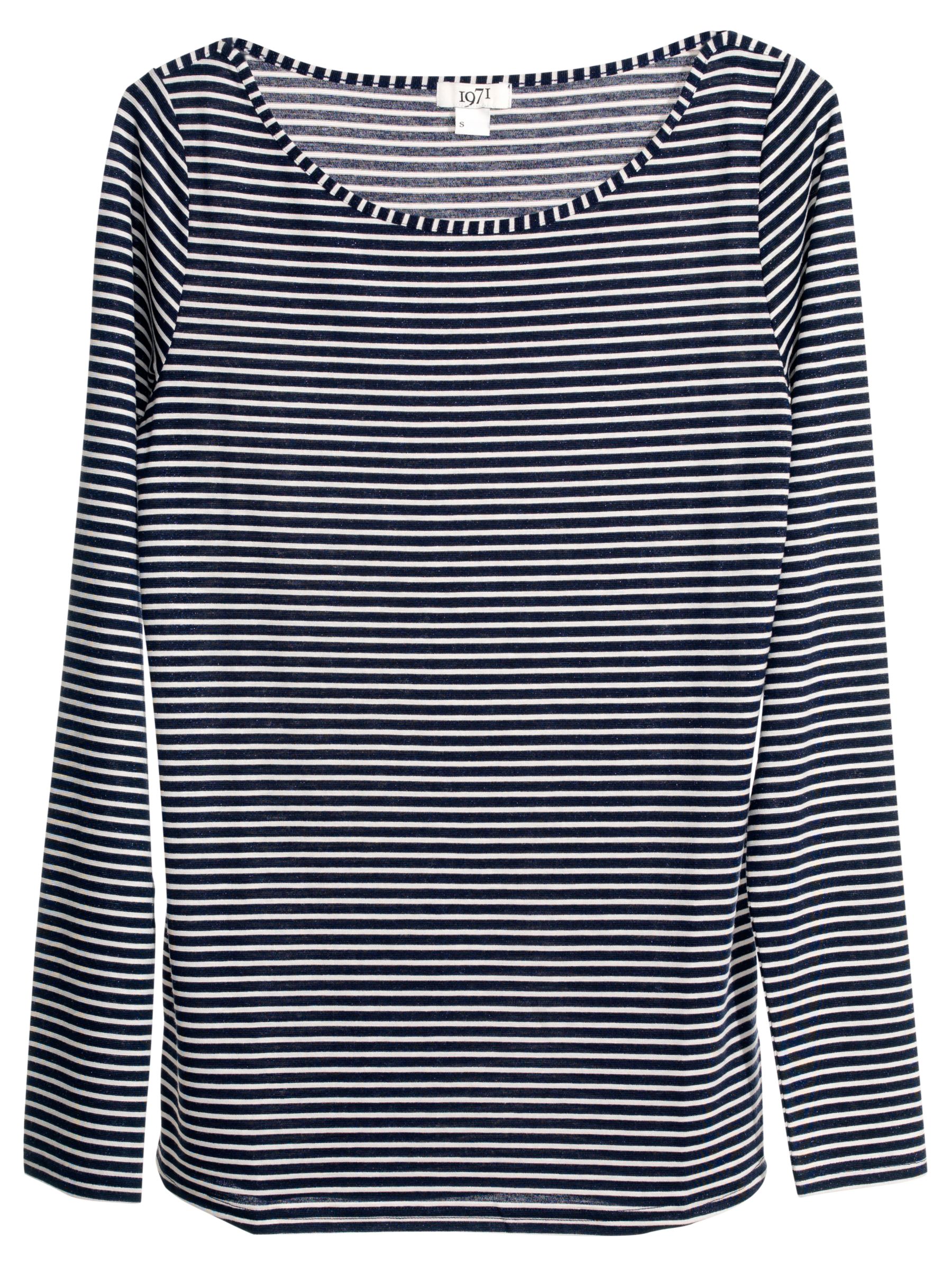 1971 Reiss Bonnie Long Sleeve Wide Neck T-Shirt,