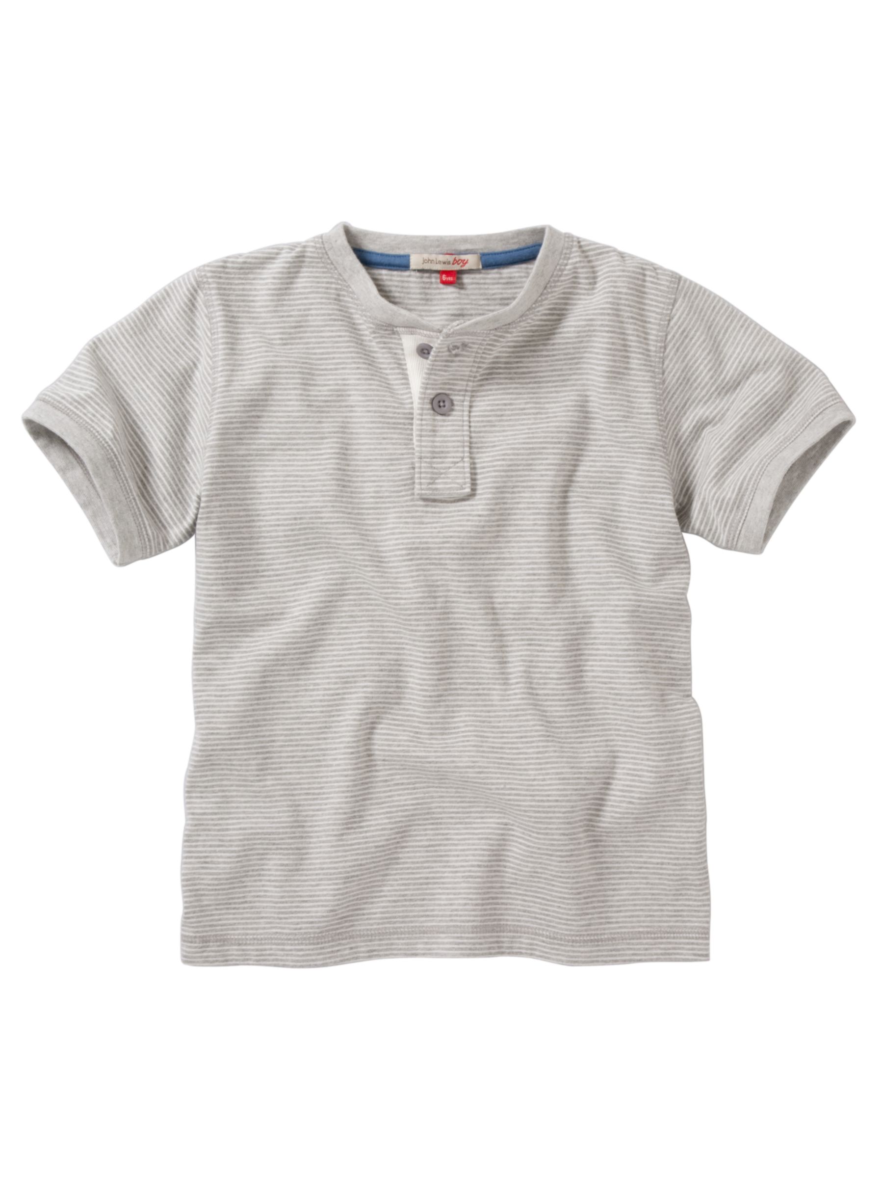 Grandad T-Shirt, Grey marl