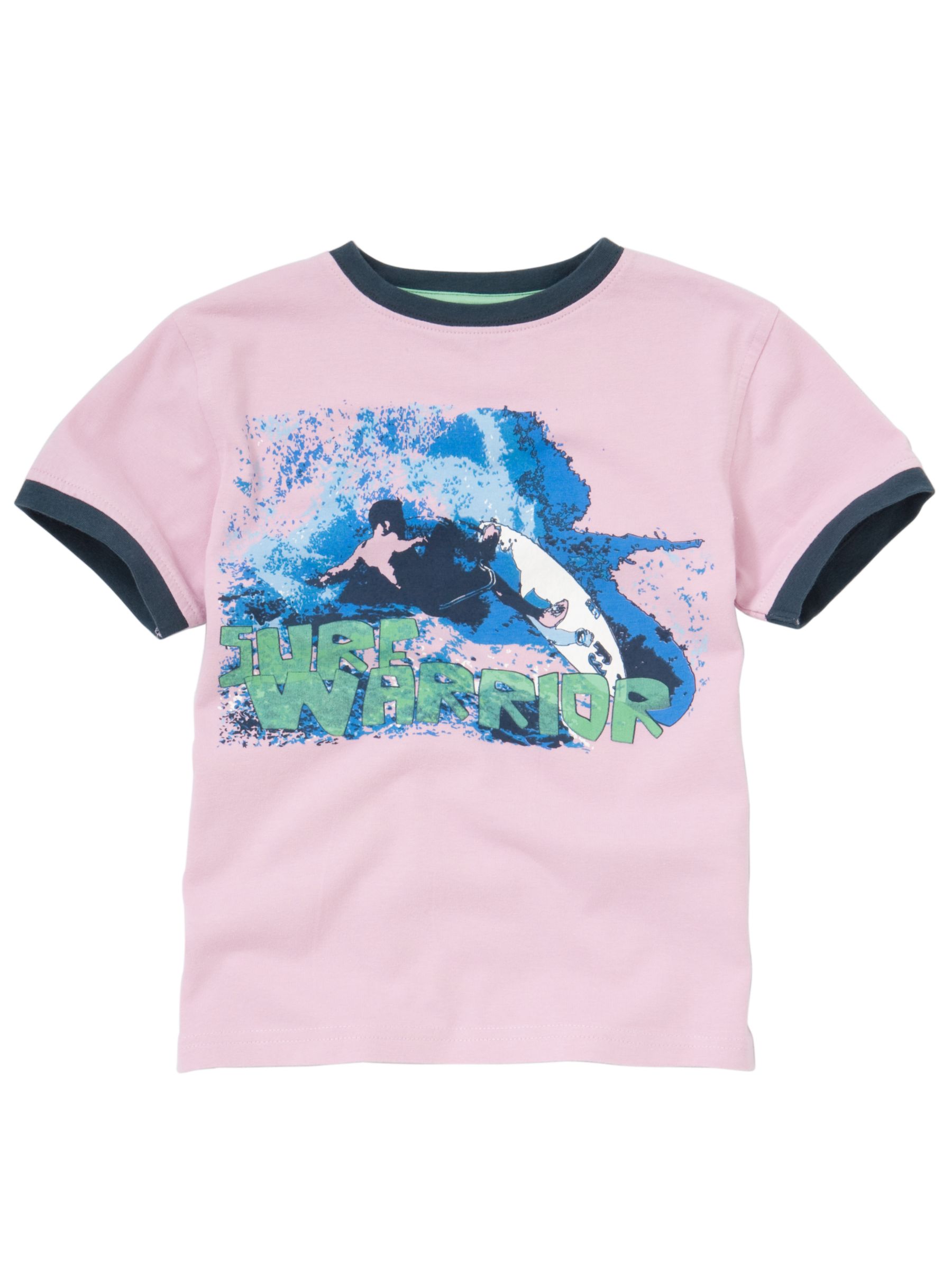 John Lewis Boy Surfer Graphic T-Shirt, Pink