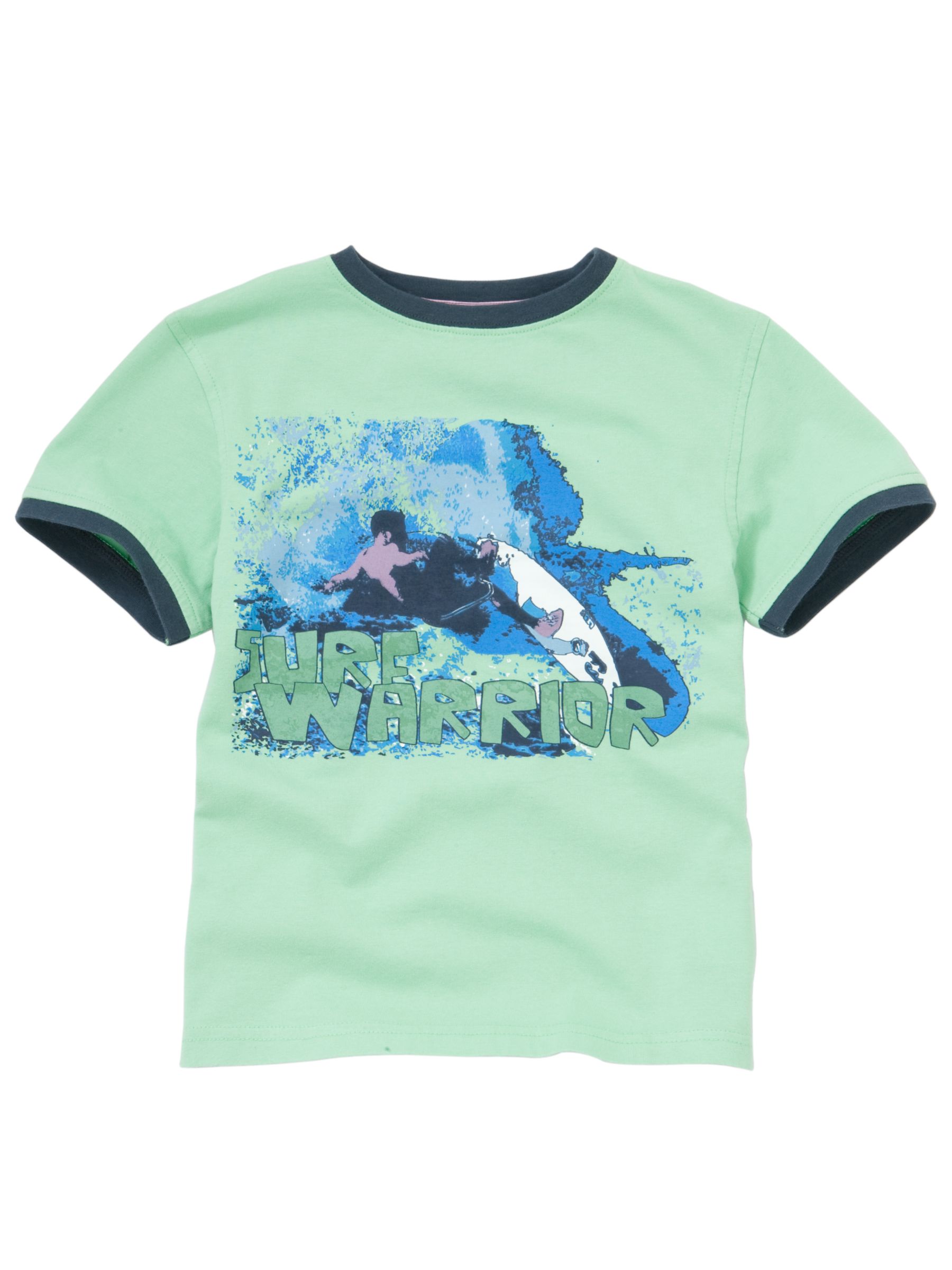 John Lewis Boy Surfer Graphic T-Shirt, Green