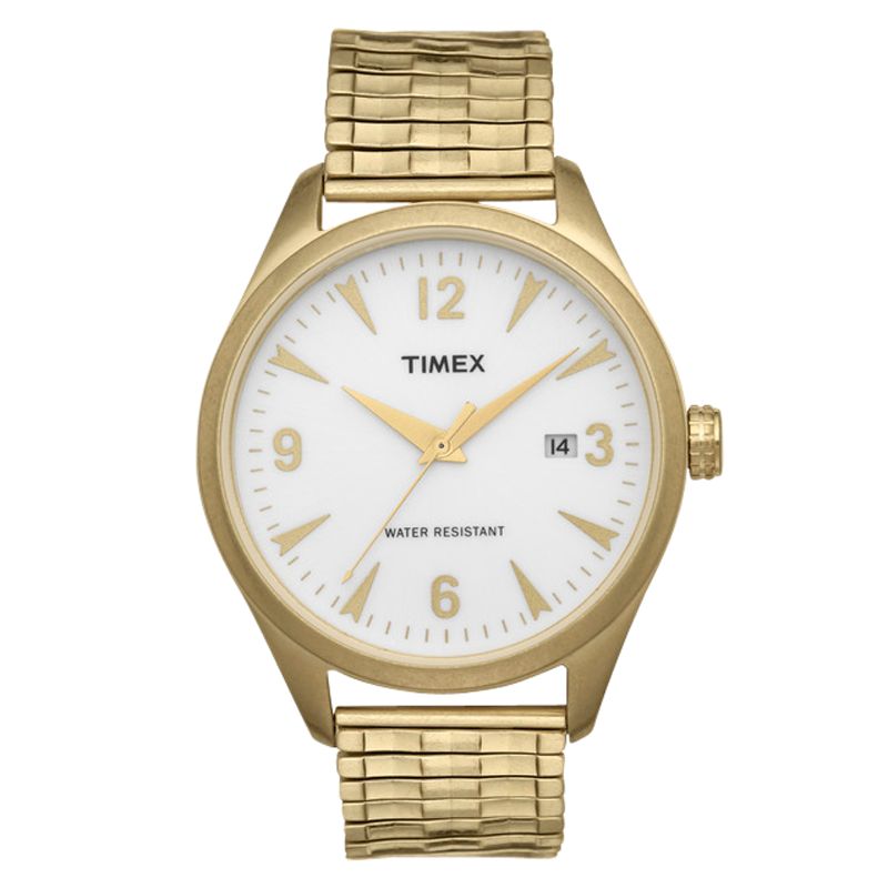Timex 2n530 Unisex Vintage Expandable Bracelet Watch, Gold