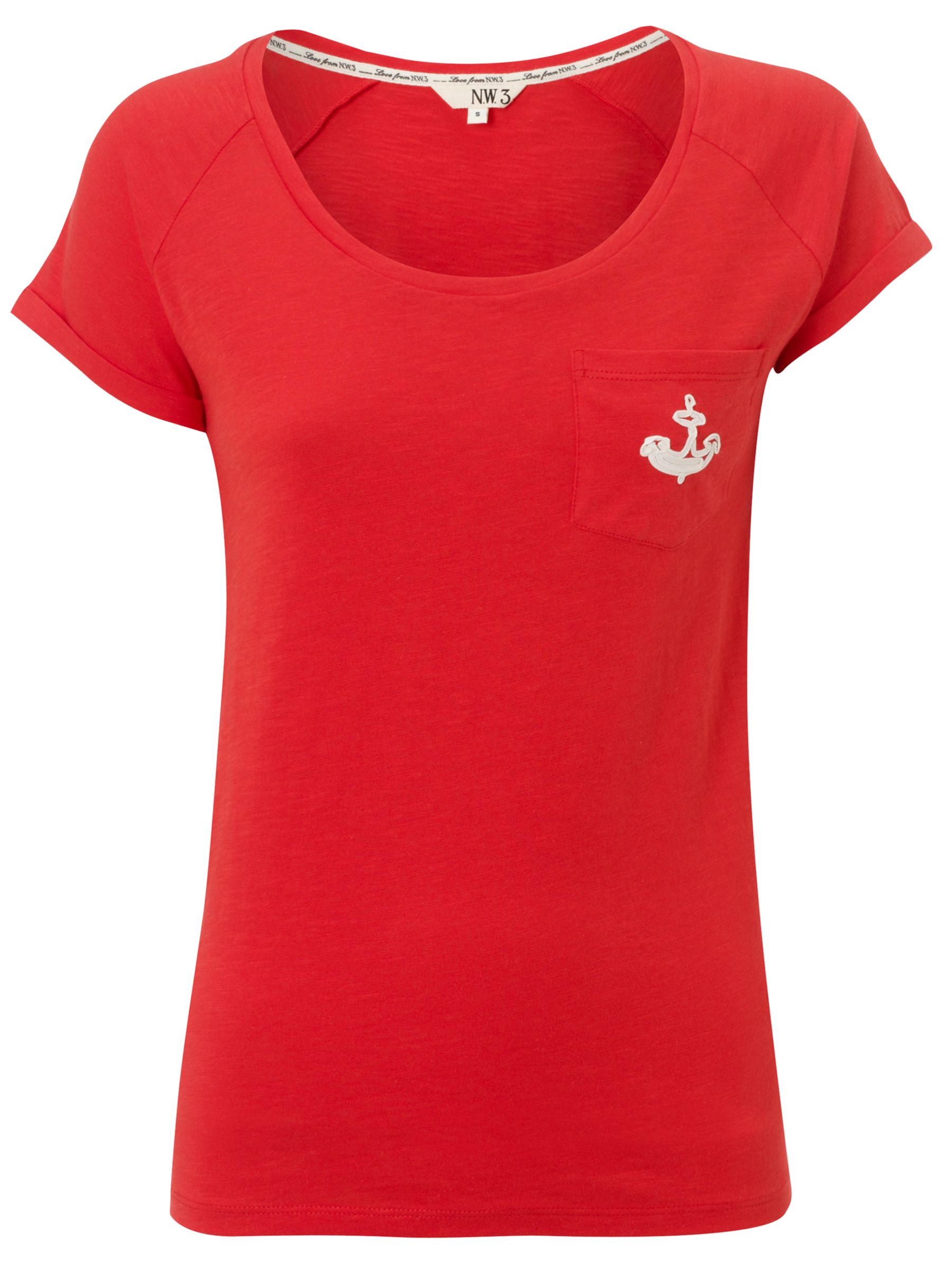 Anchor T-Shirt, Admiral Red