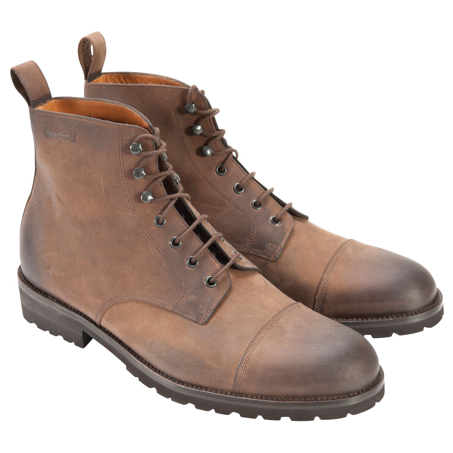 Barbour Leather Work Boots, Tan