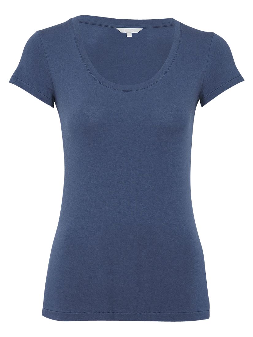 Kew Short Sleeve Cotton T-Shirt, Blue
