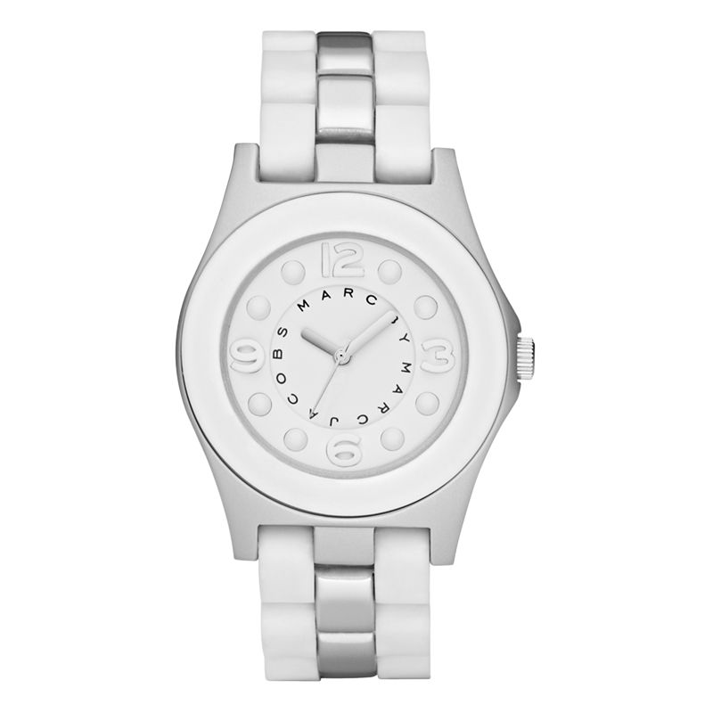 Marc By Marc Jacobs MBM3500 Aluminum Pelly Bracelet Watch, White