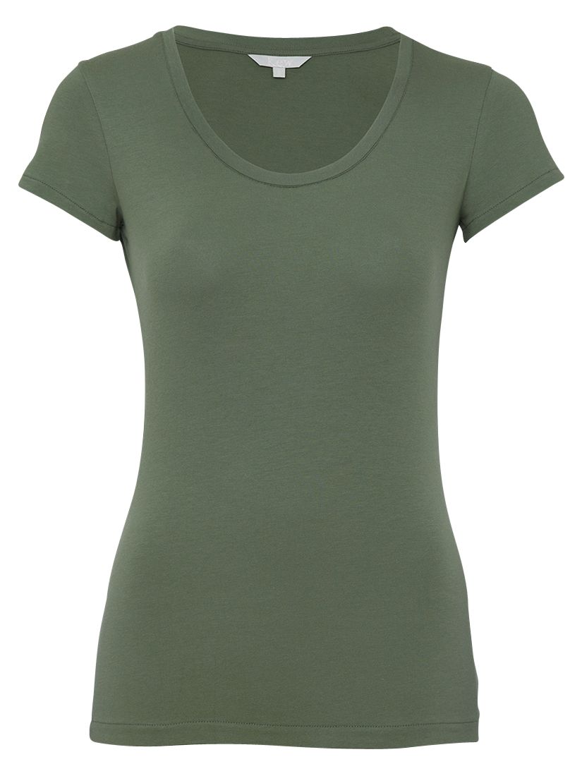 Short Sleeve Cotton T-Shirt, Olive
