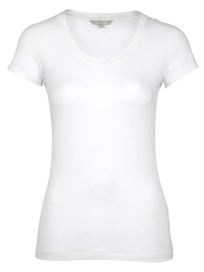 Kew Short Sleeve Cotton T-Shirt, White