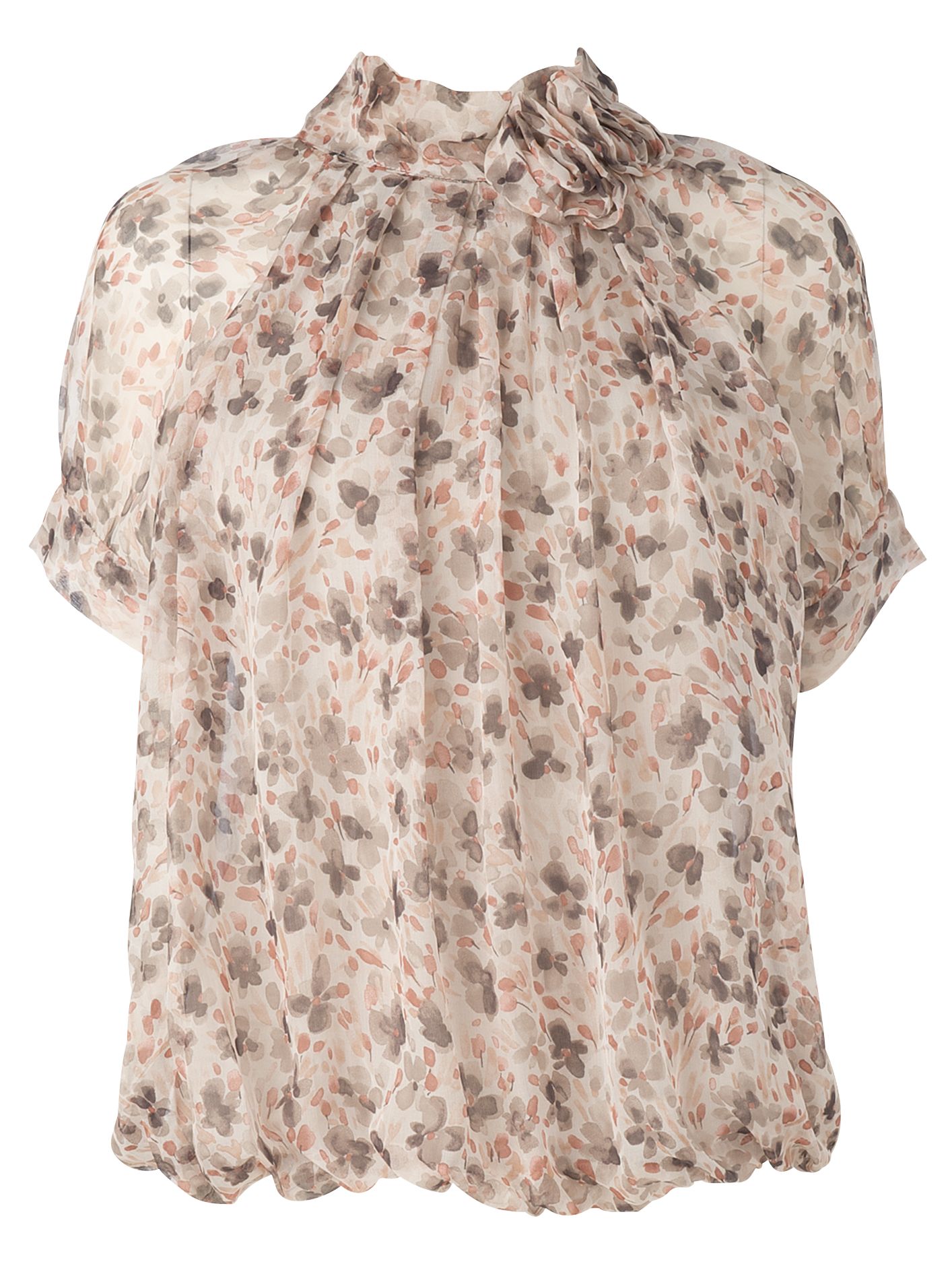 Dawn Silk Flower Blouse, Multi