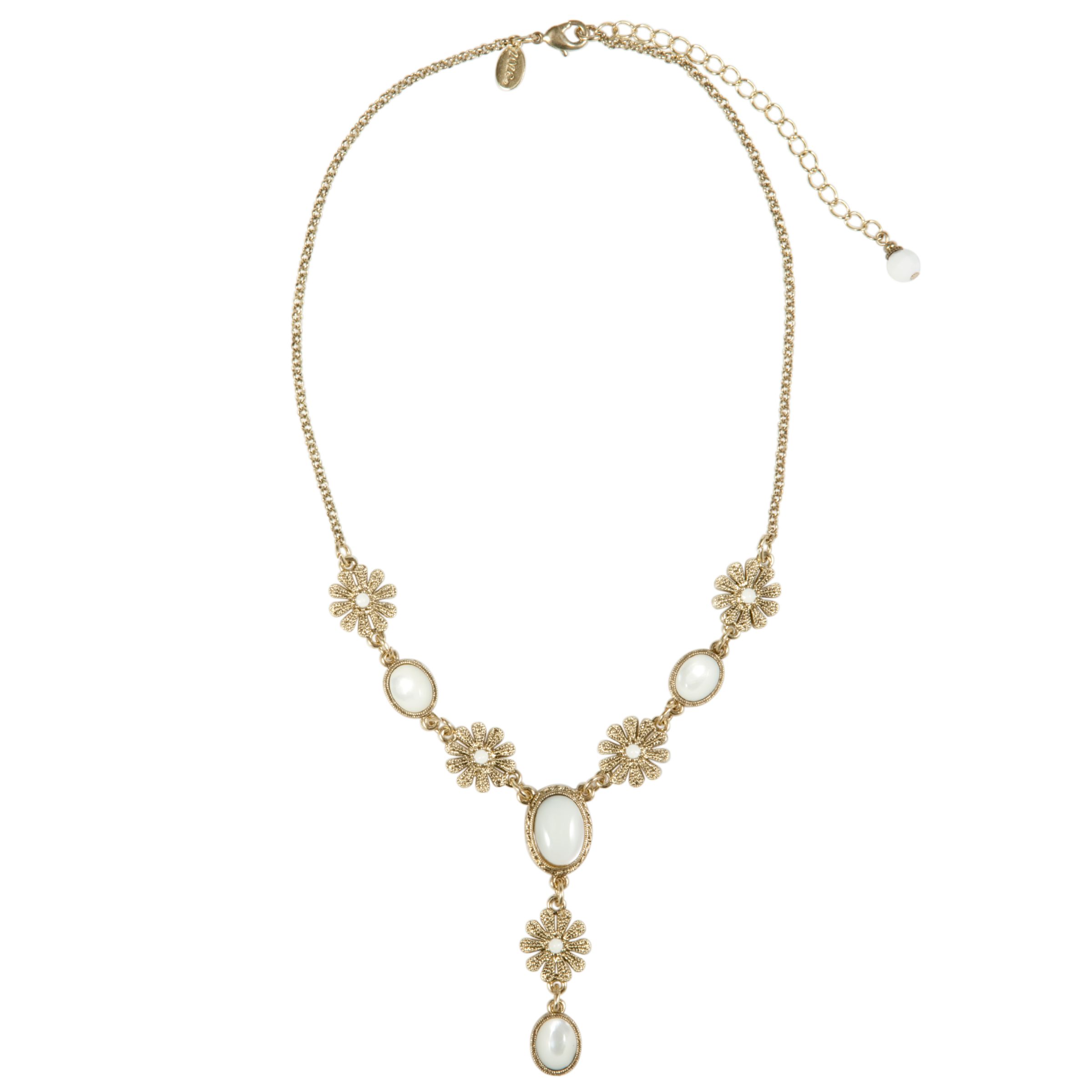 1928 New York Newport Beach Vintage Brass Y Necklace