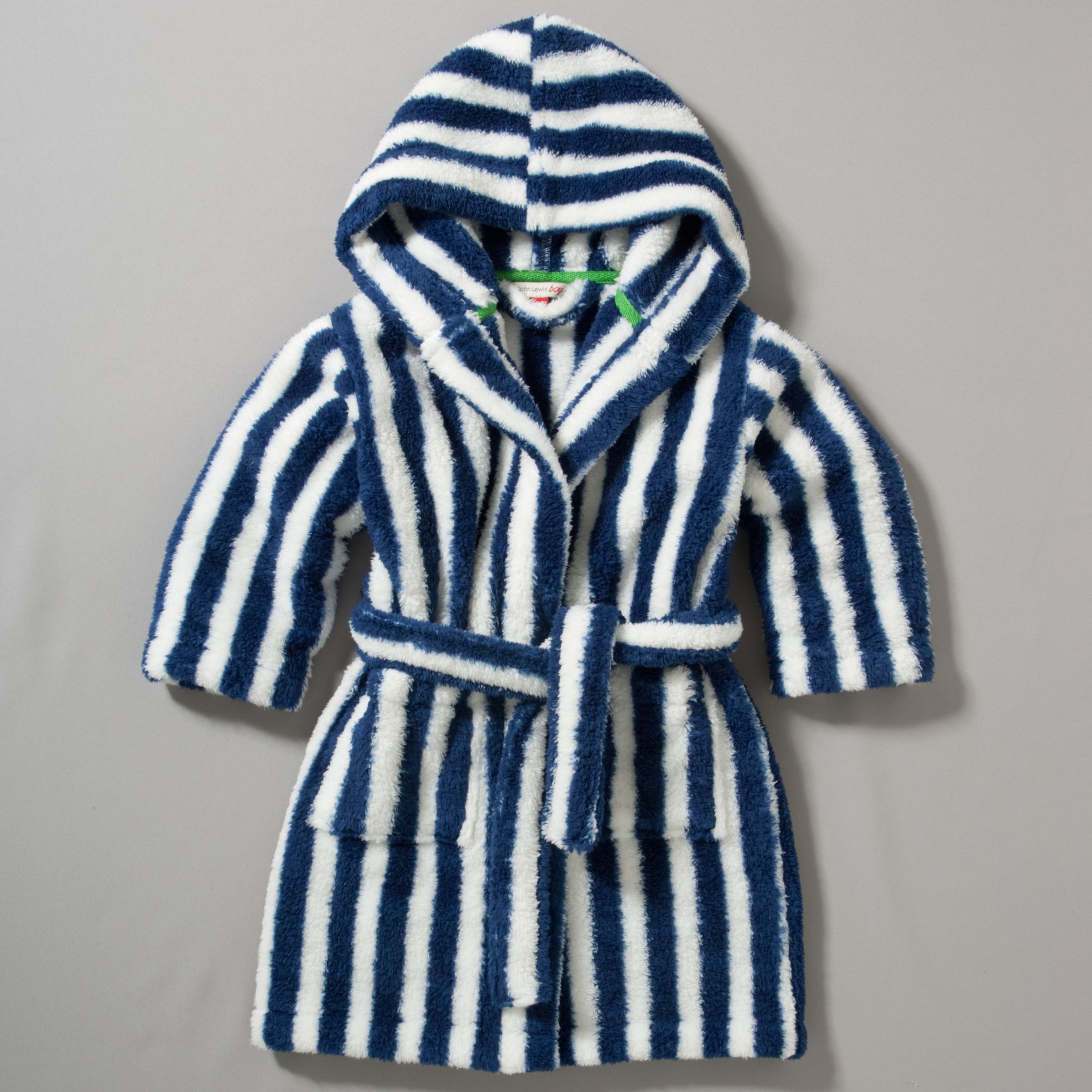 John Lewis Boy Striped Robe, Multi