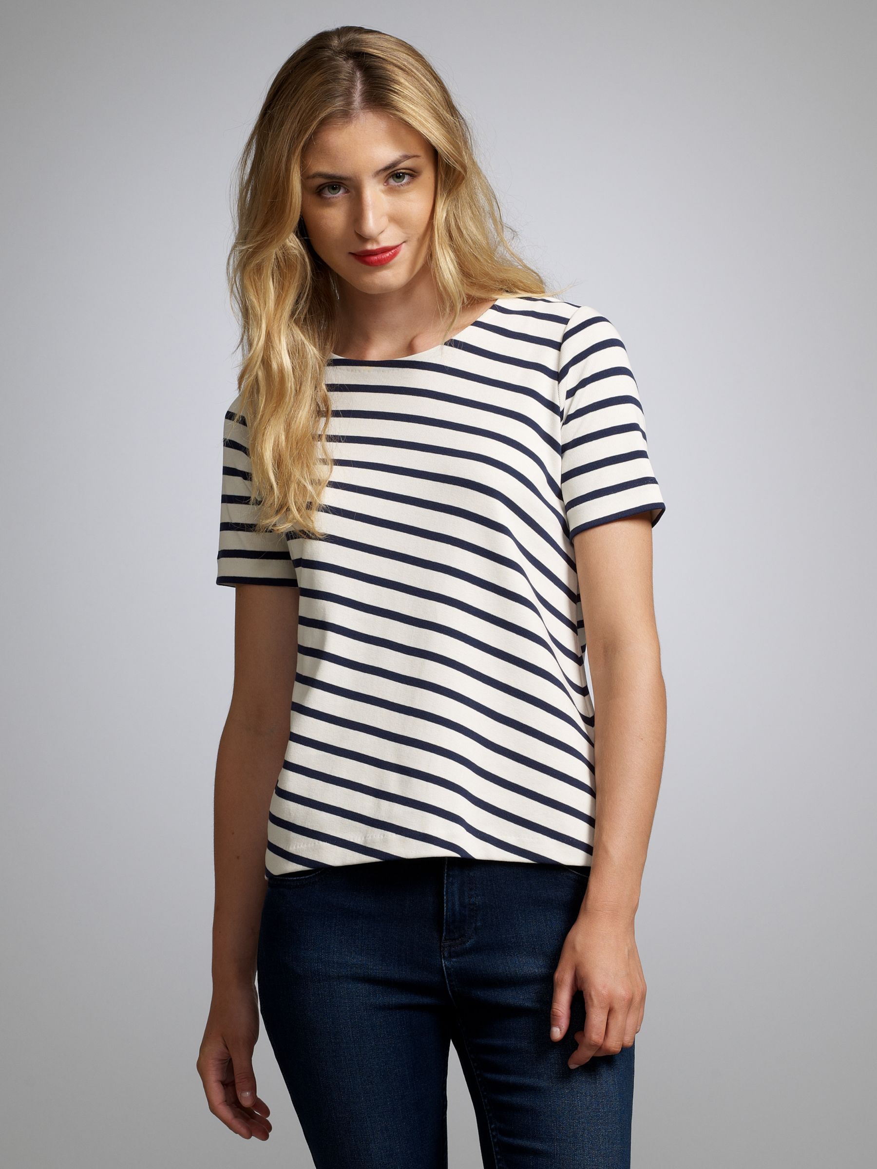 Cecilia Diagonal Stripe T-Shirt, Multi