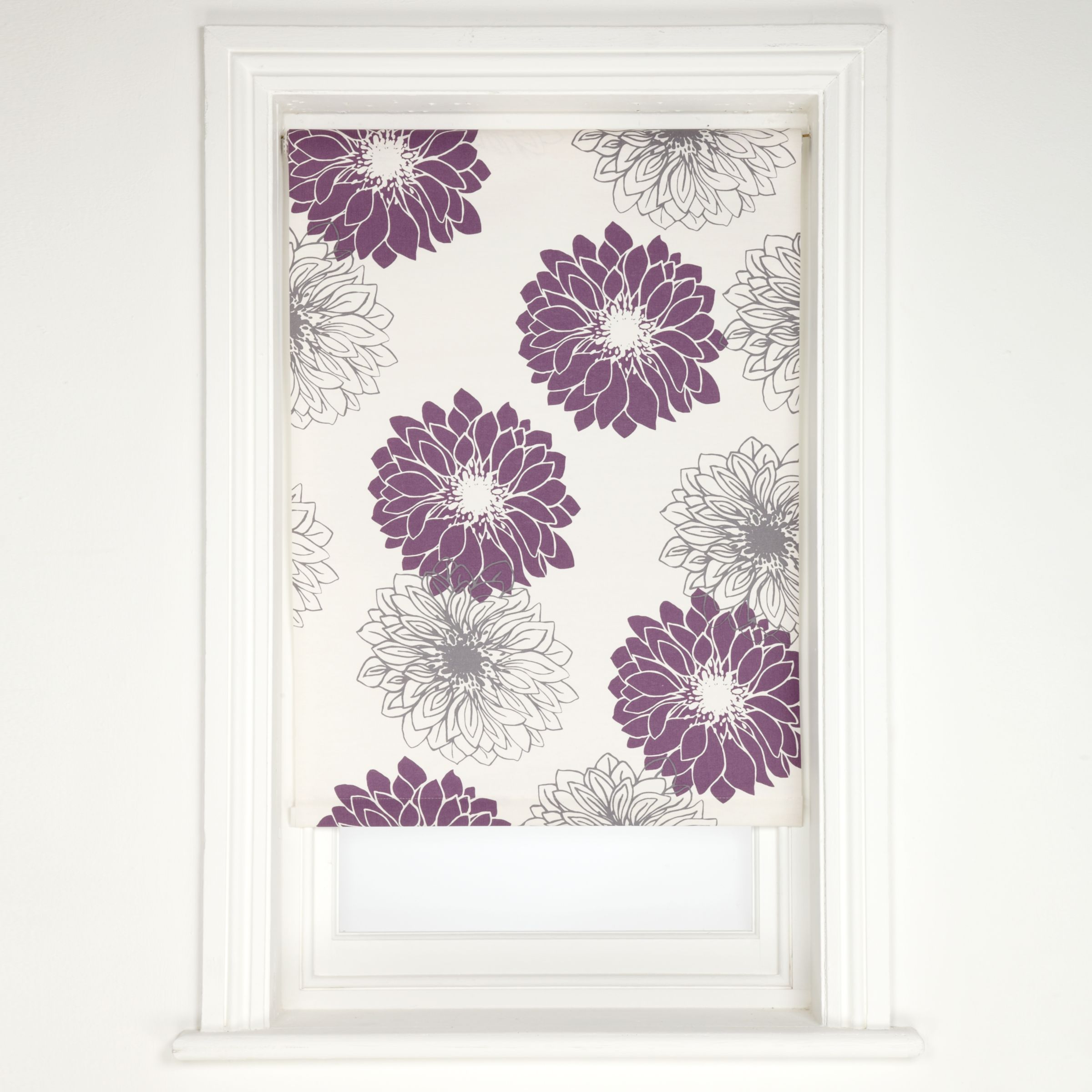 John Lewis Gerbera Roller Blinds, Cassis