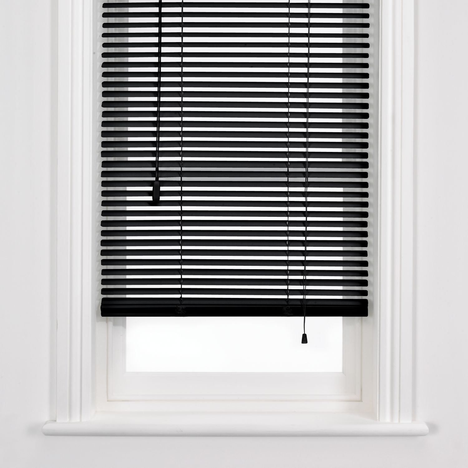 Metal Venetian Blinds, Black, 25mm