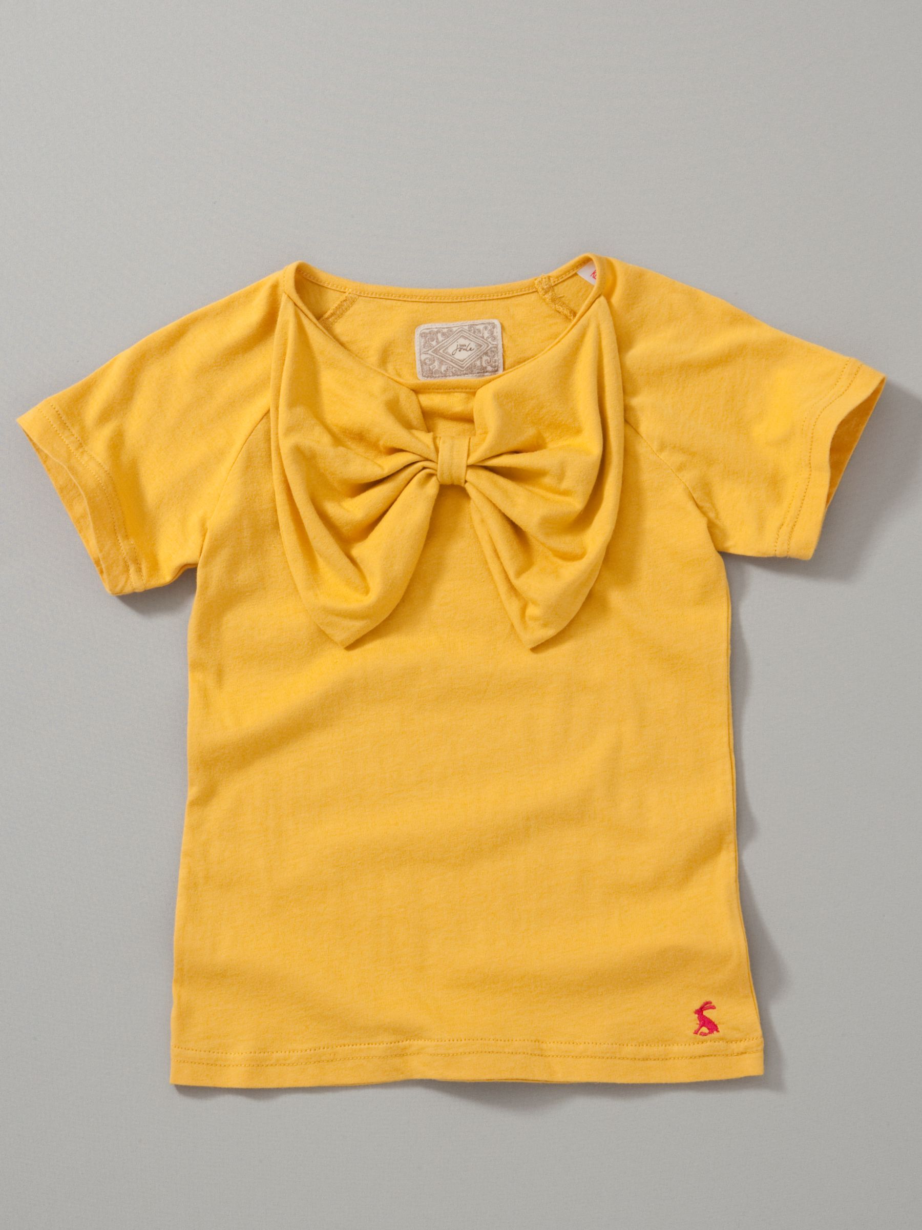 Little Joules Bow T-Shirt, Chamois