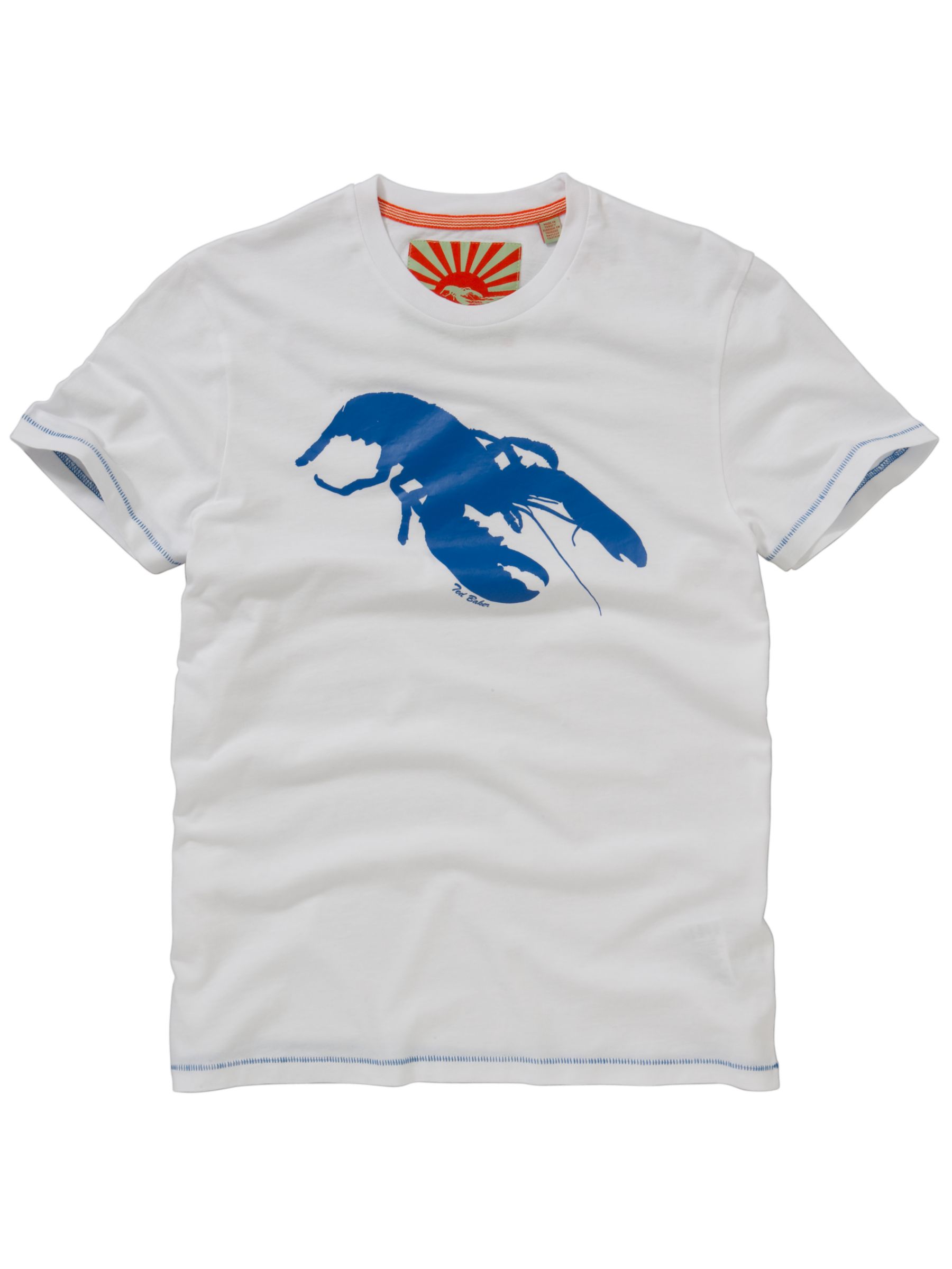 Lobster Print T-Shirt, White