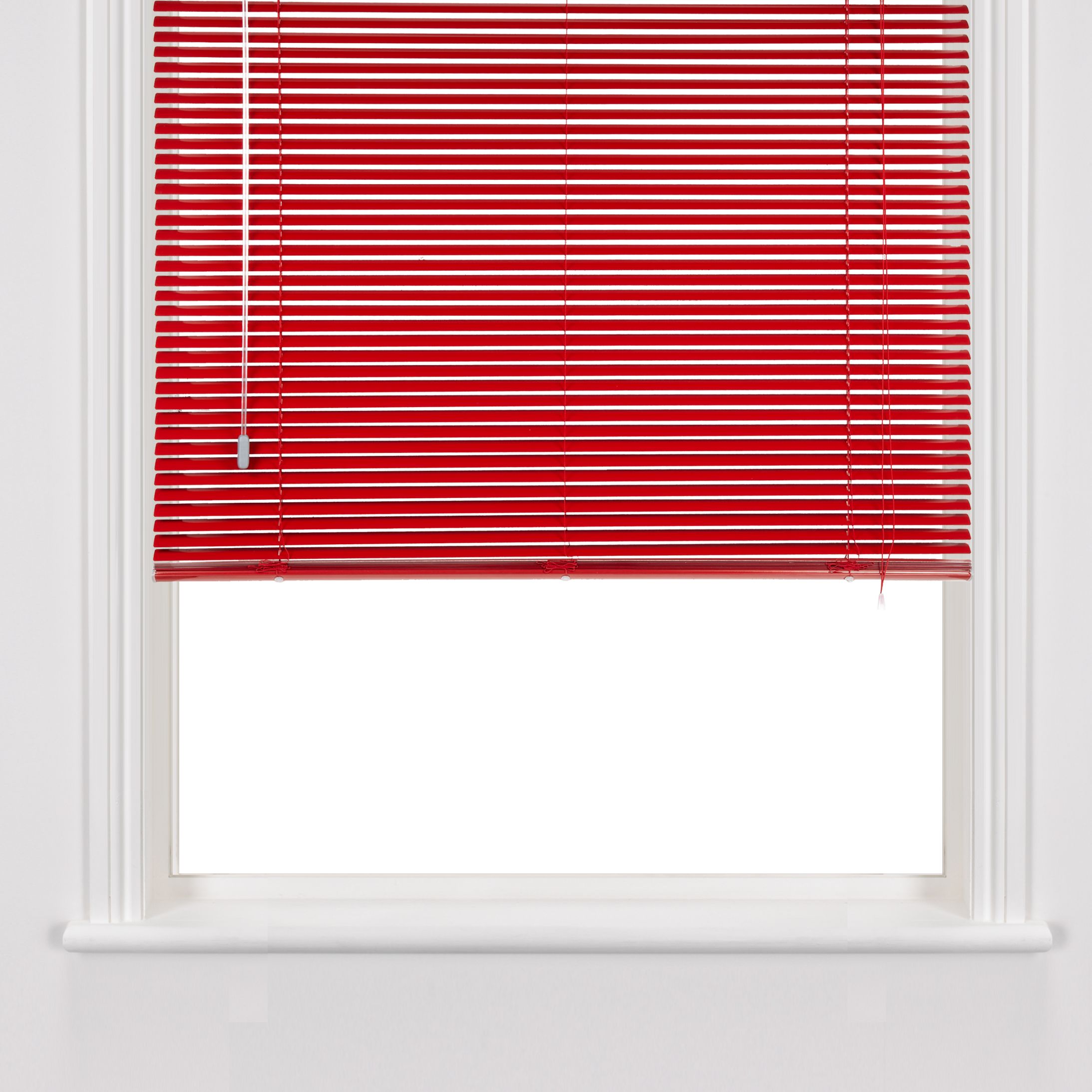 John Lewis Metal Venetian Blinds, Red, 25mm