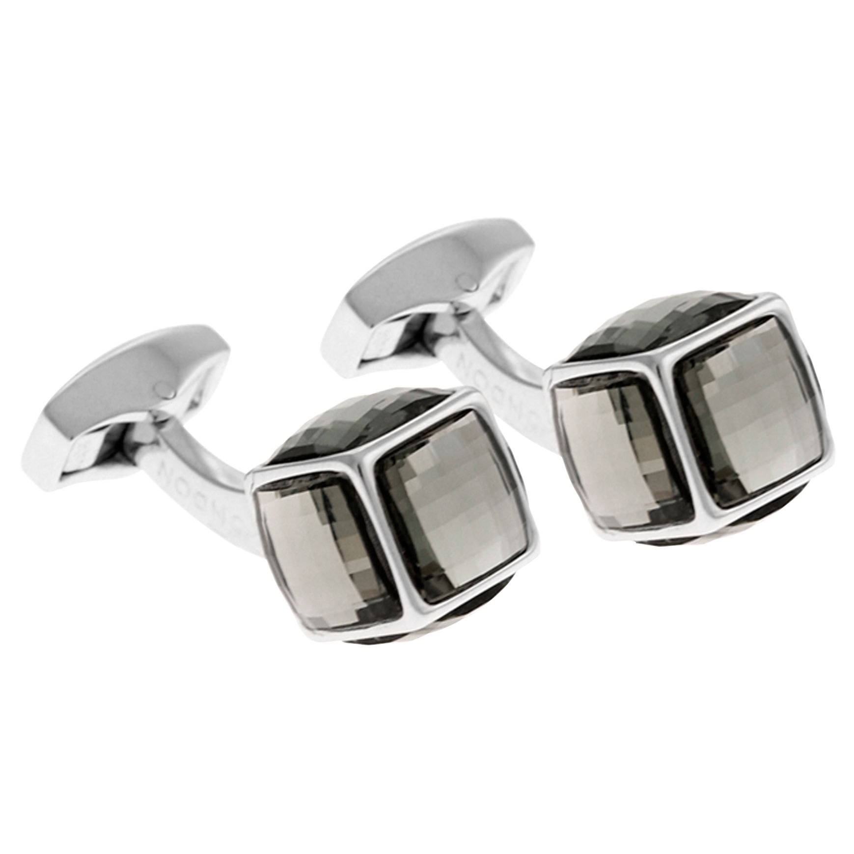 Disco Cube Cufflinks, Grey