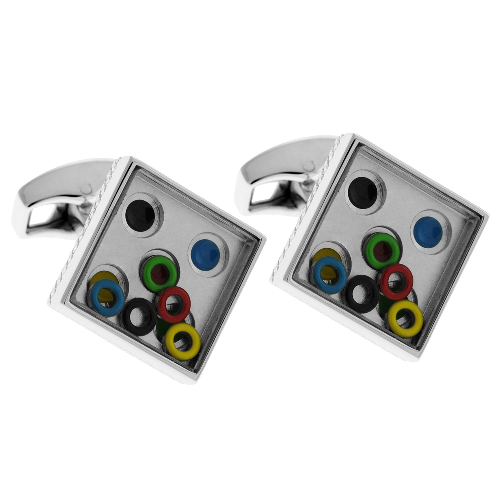 London Rings Cufflinks, Silver