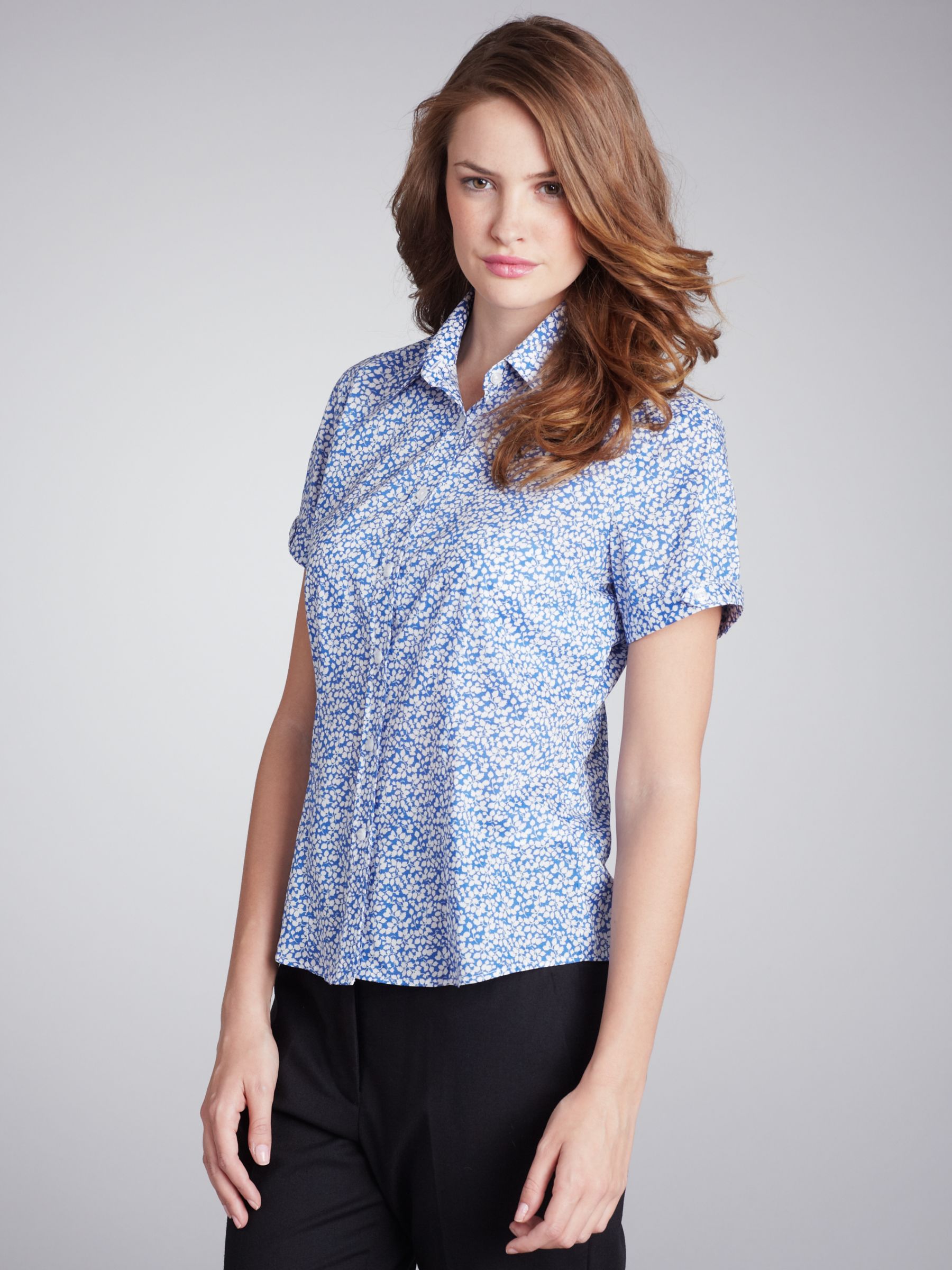 COLLECTION, John Lewis Women Liberty Print Shirt, Blue