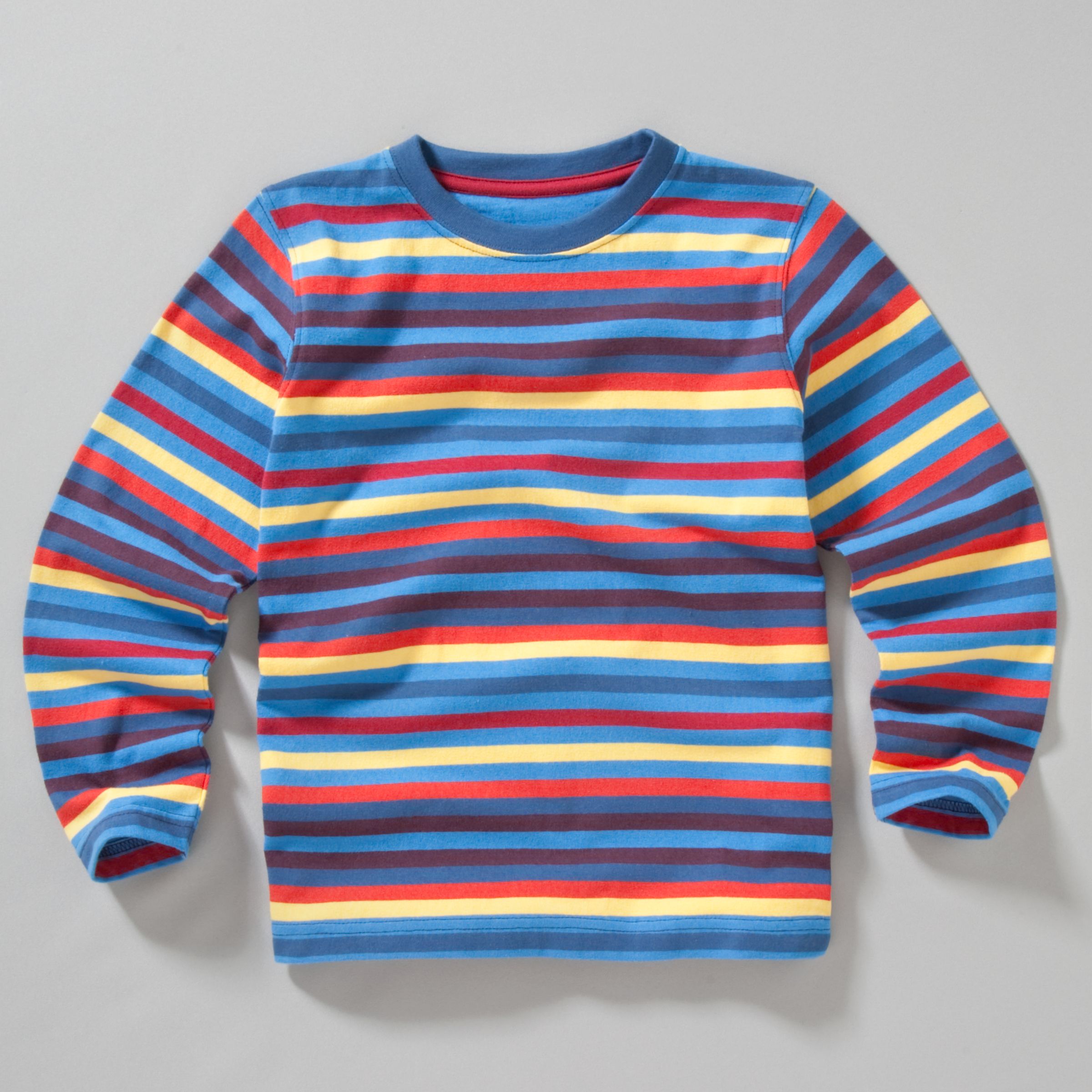 John Lewis Boy Striped Long Sleeve T-Shirt, Multi