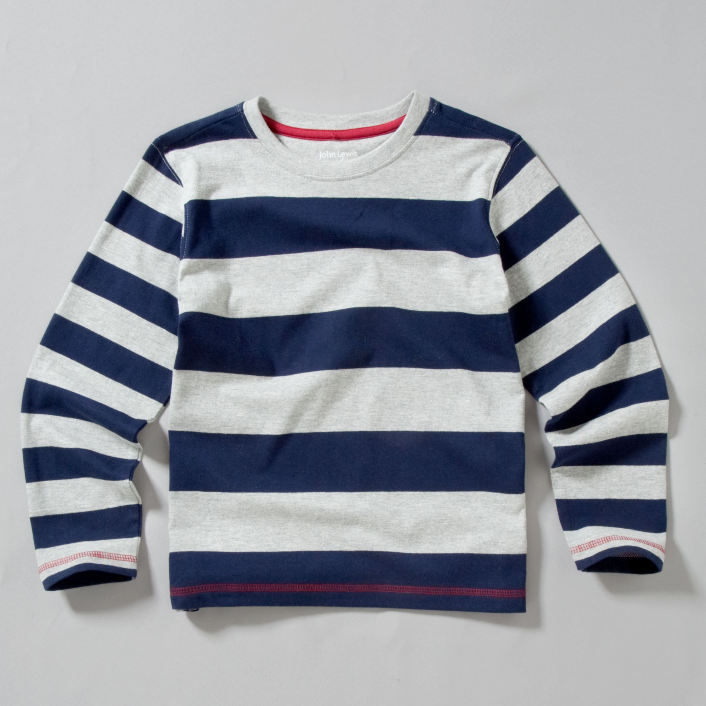 John Lewis Boy Wide Stripe Long Sleeve T-Shirt,