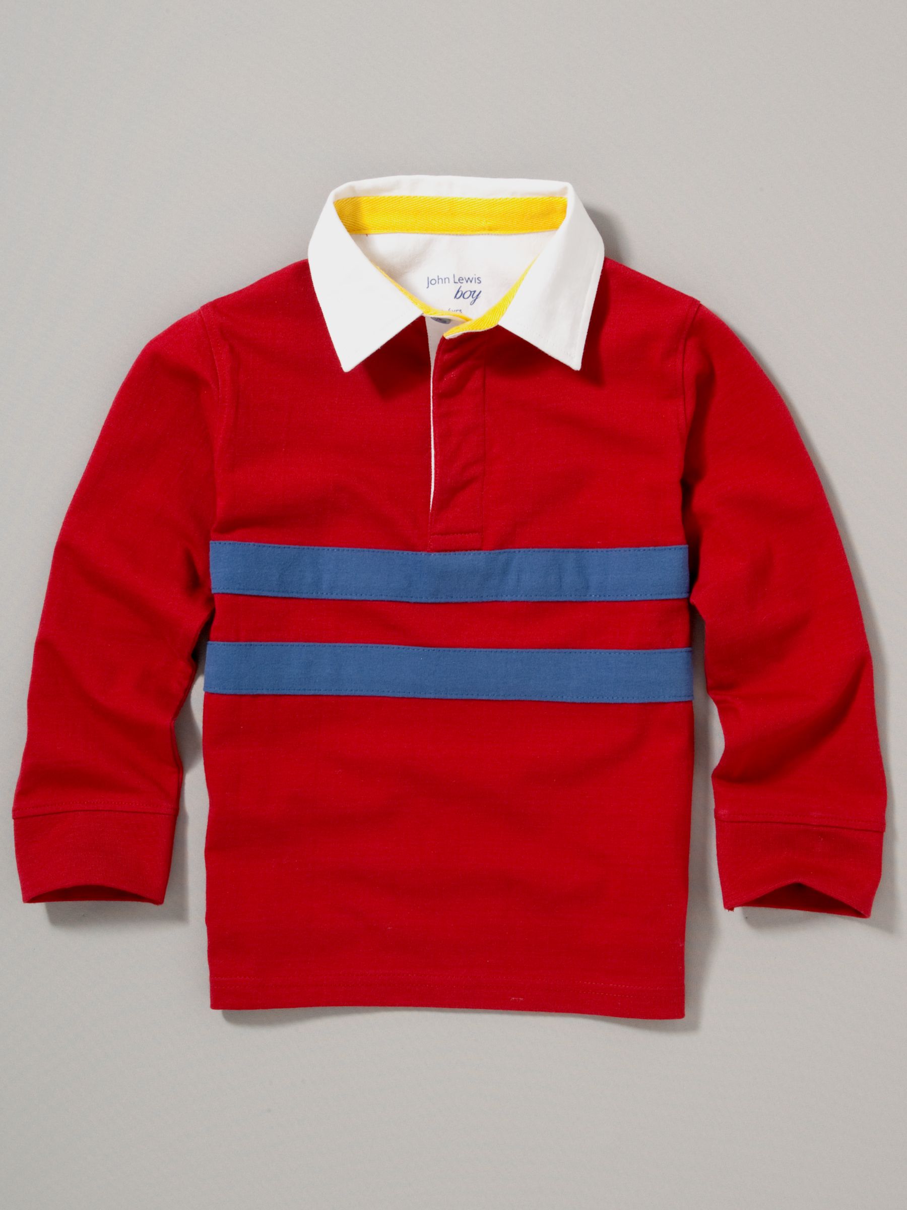 John Lewis Boy Long Sleeve Rugby Shirt with