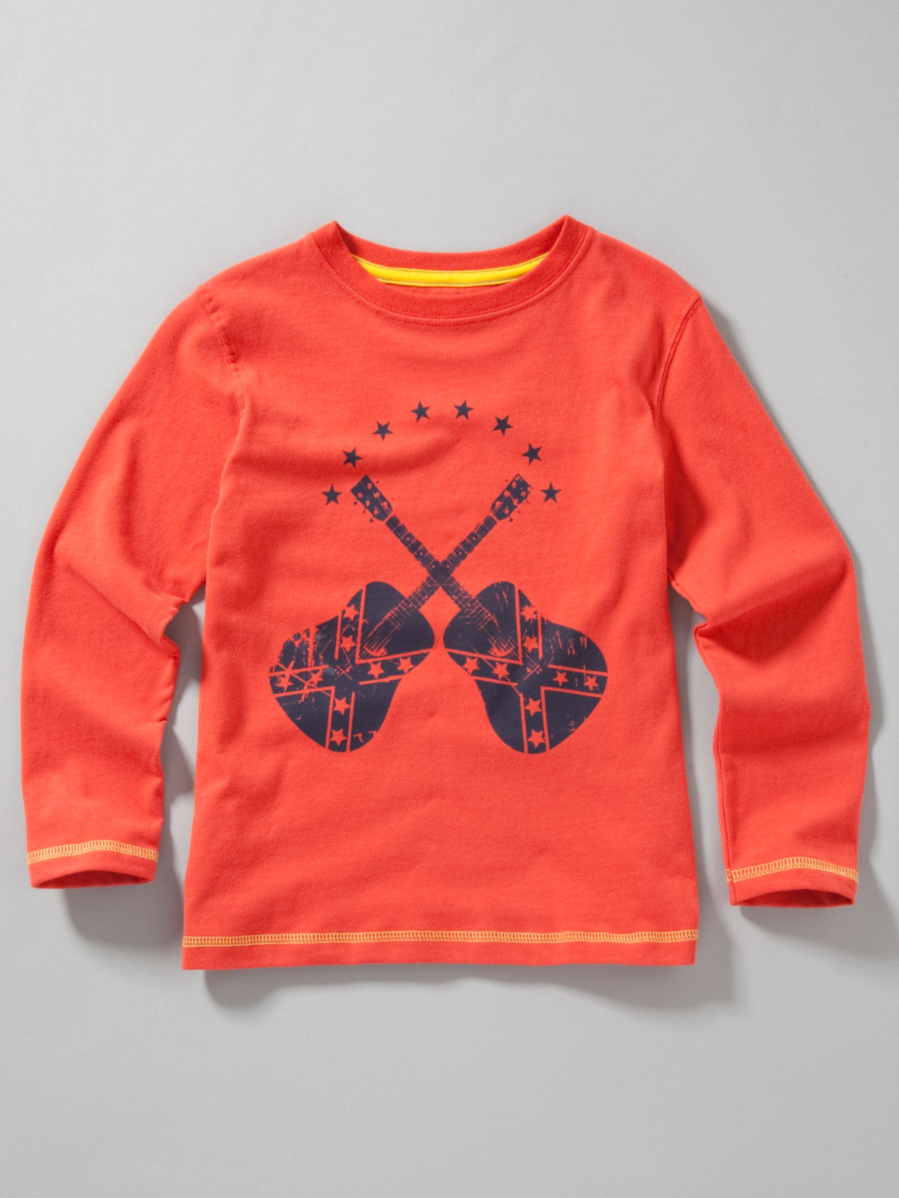 Long Sleeve Guitar T-Shirt, Red