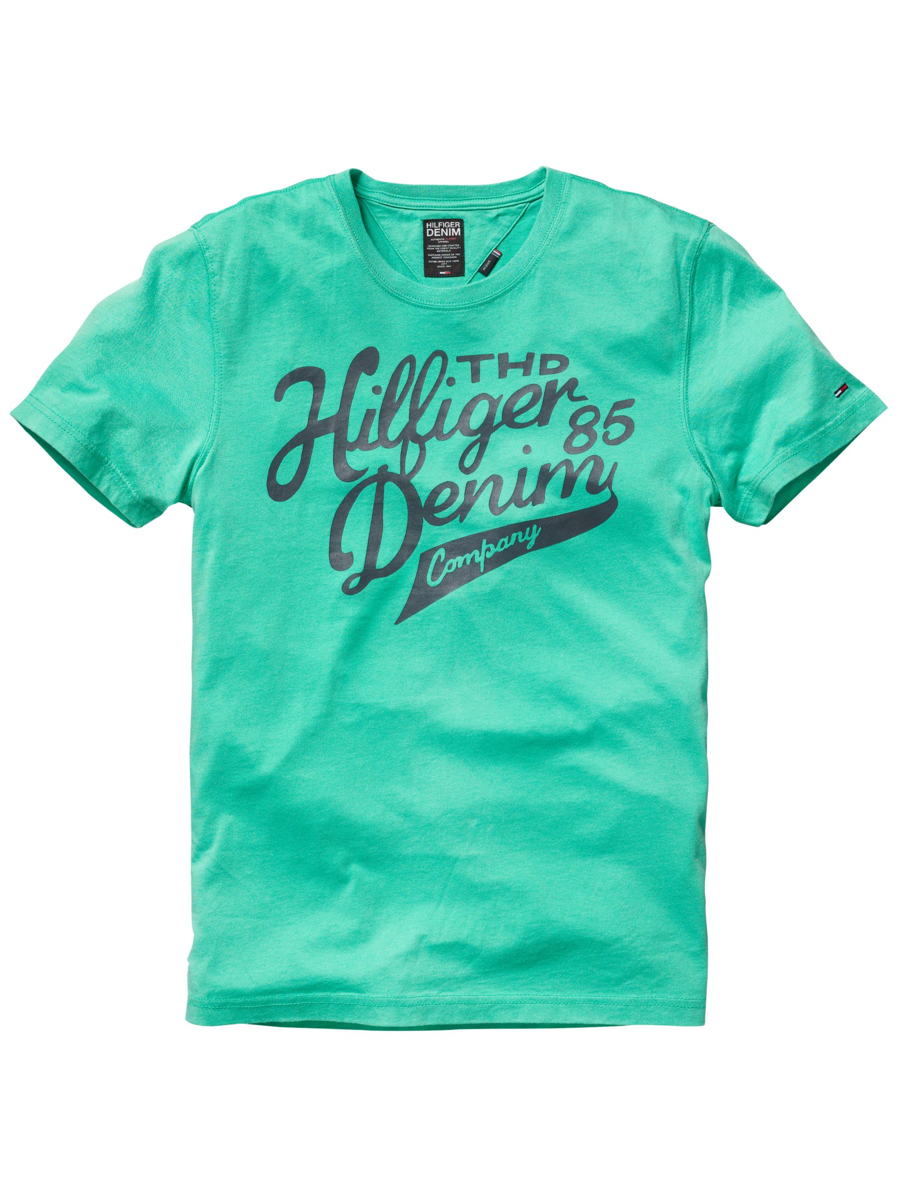 Hilfiger Denim Federer Logo Print T-Shirt, Green